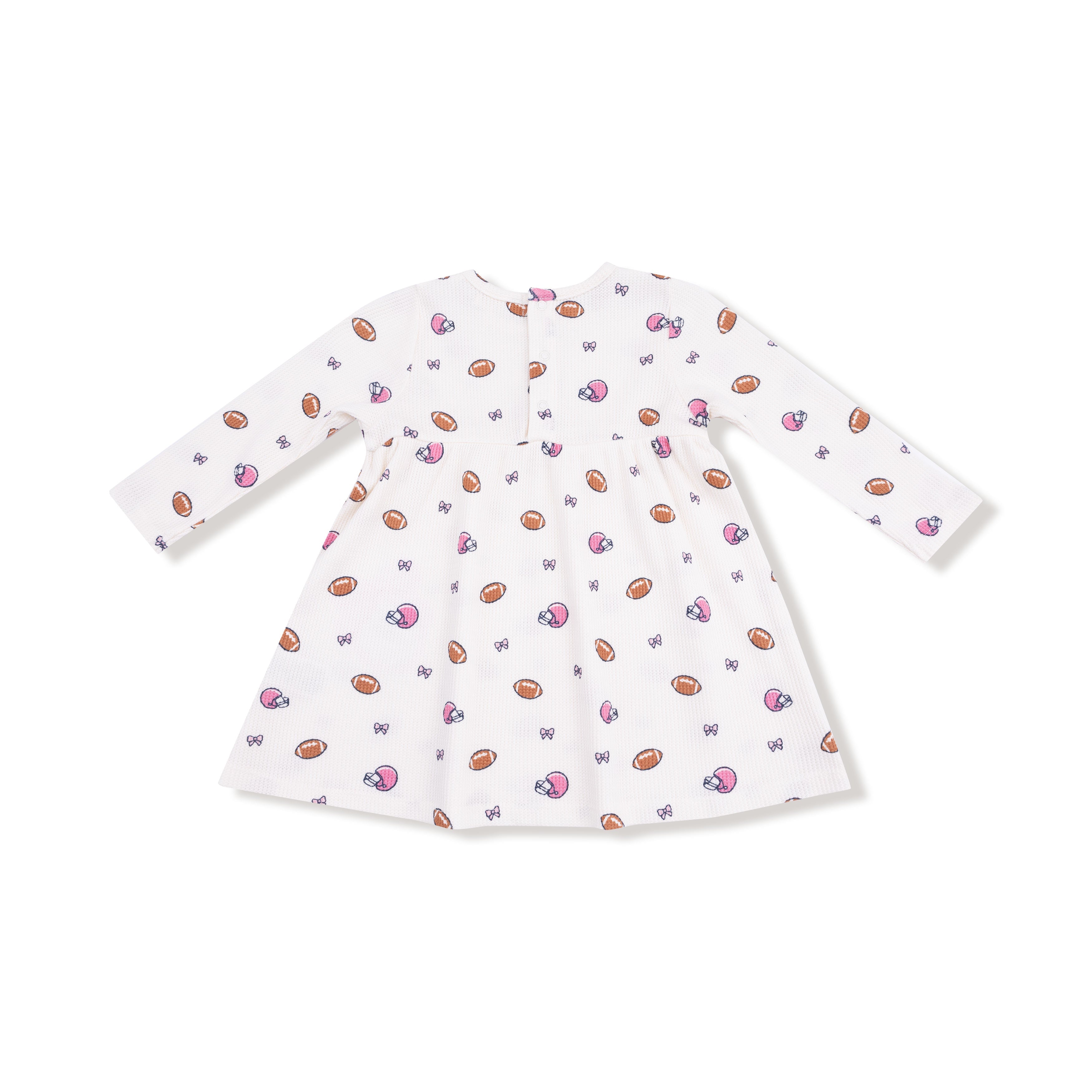 Footballs and Bows - Simple Dress + Bloomer