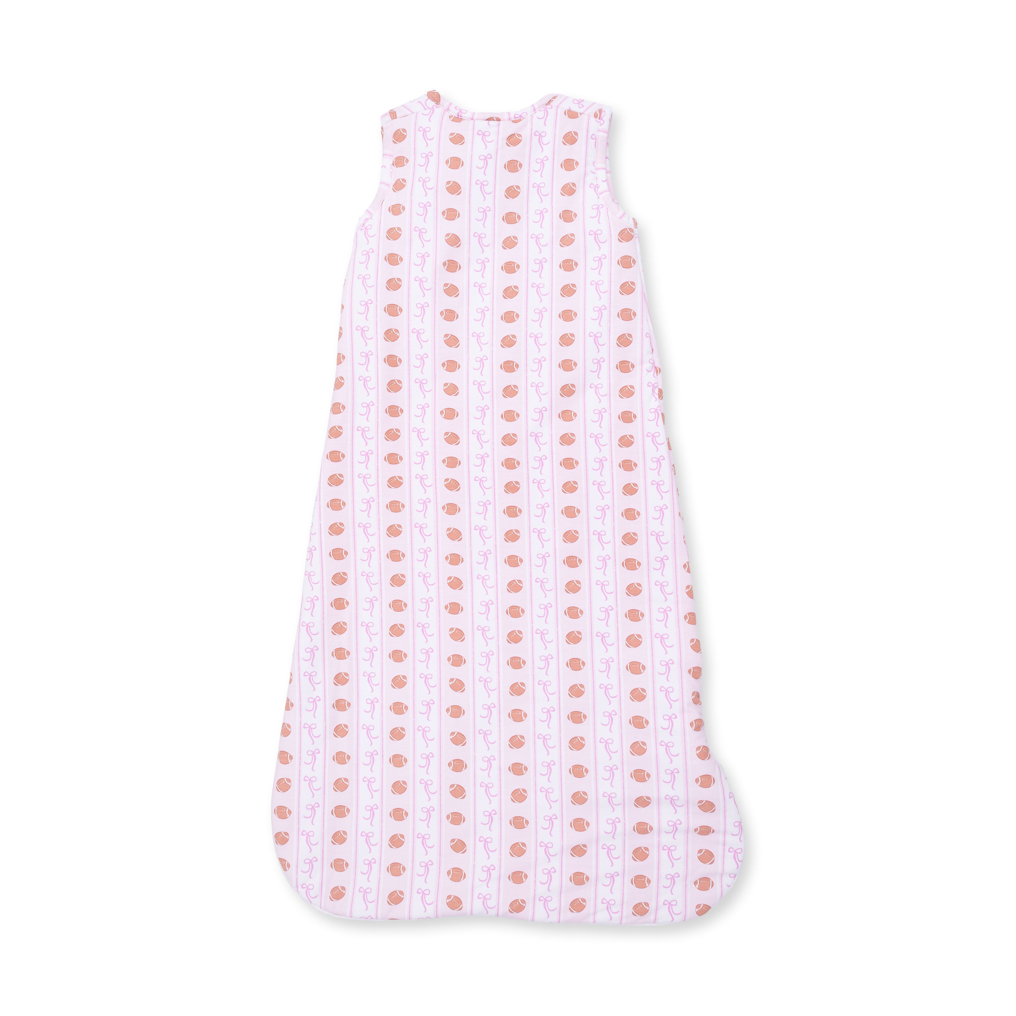 Football Bow Stripe - Sleep Bag