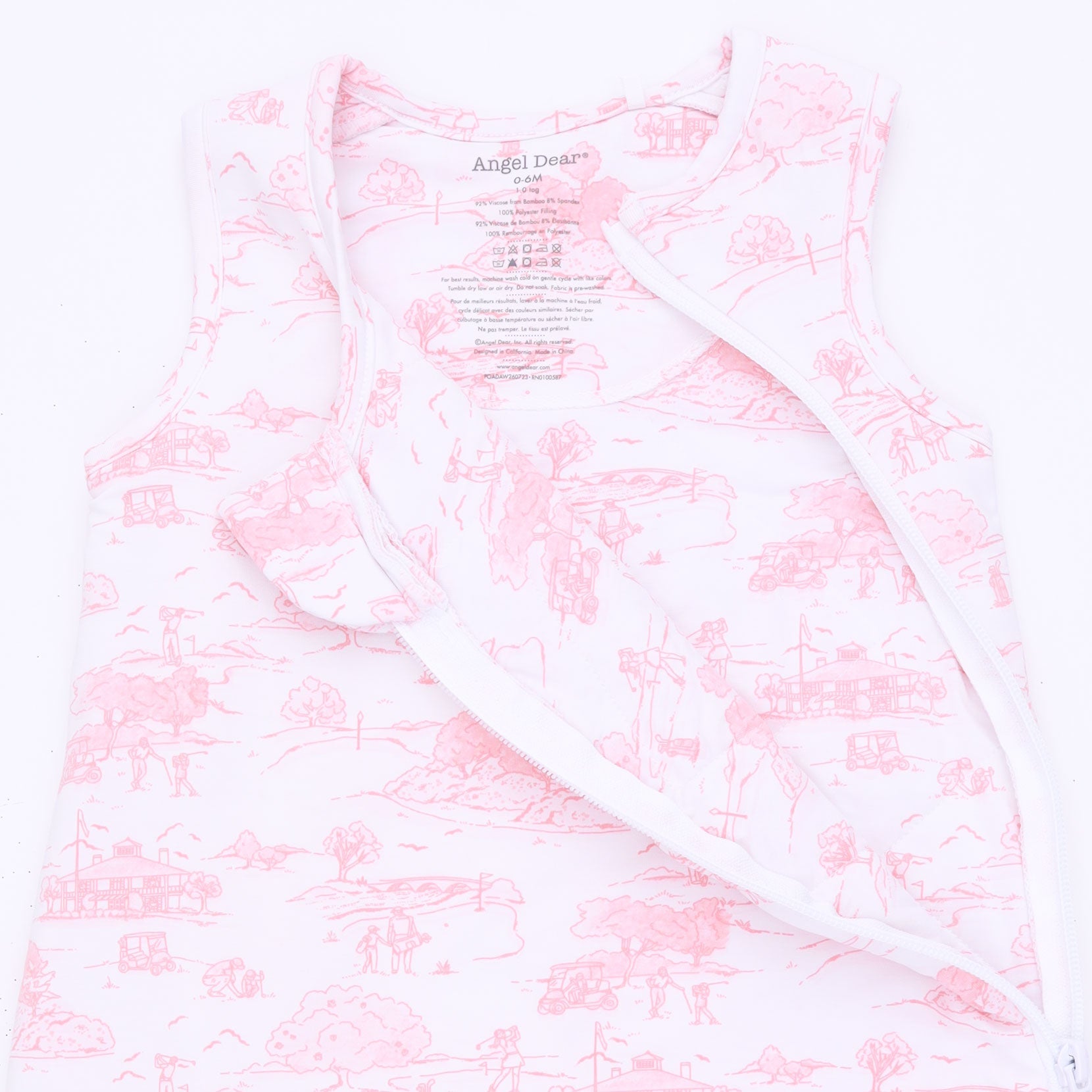 Golf Toile Pink - Sleep Bag