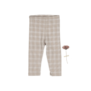 The Printed Legging -  Taupe Check