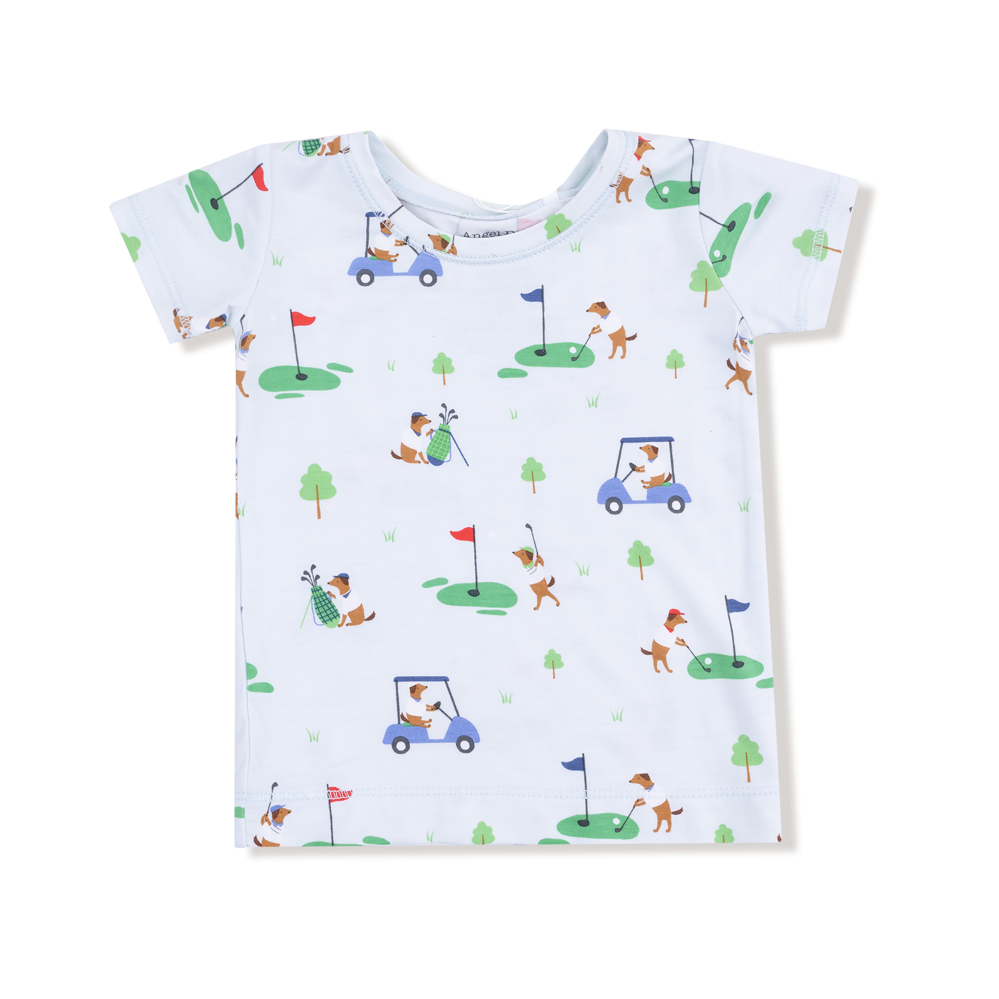Dog Gone Golf - Blue - Short Sleeve Loungewear Set