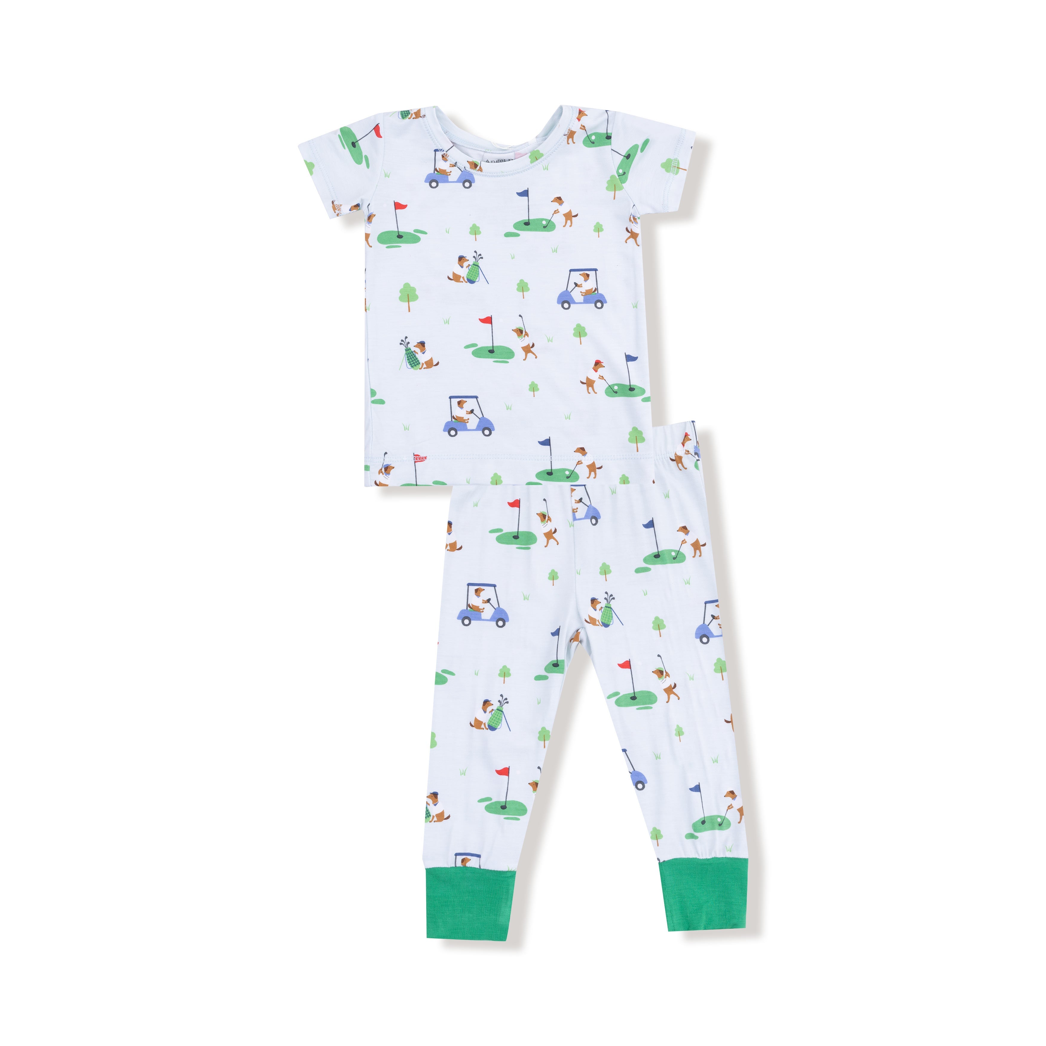 Dog Gone Golf - Blue - Short Sleeve Loungewear Set