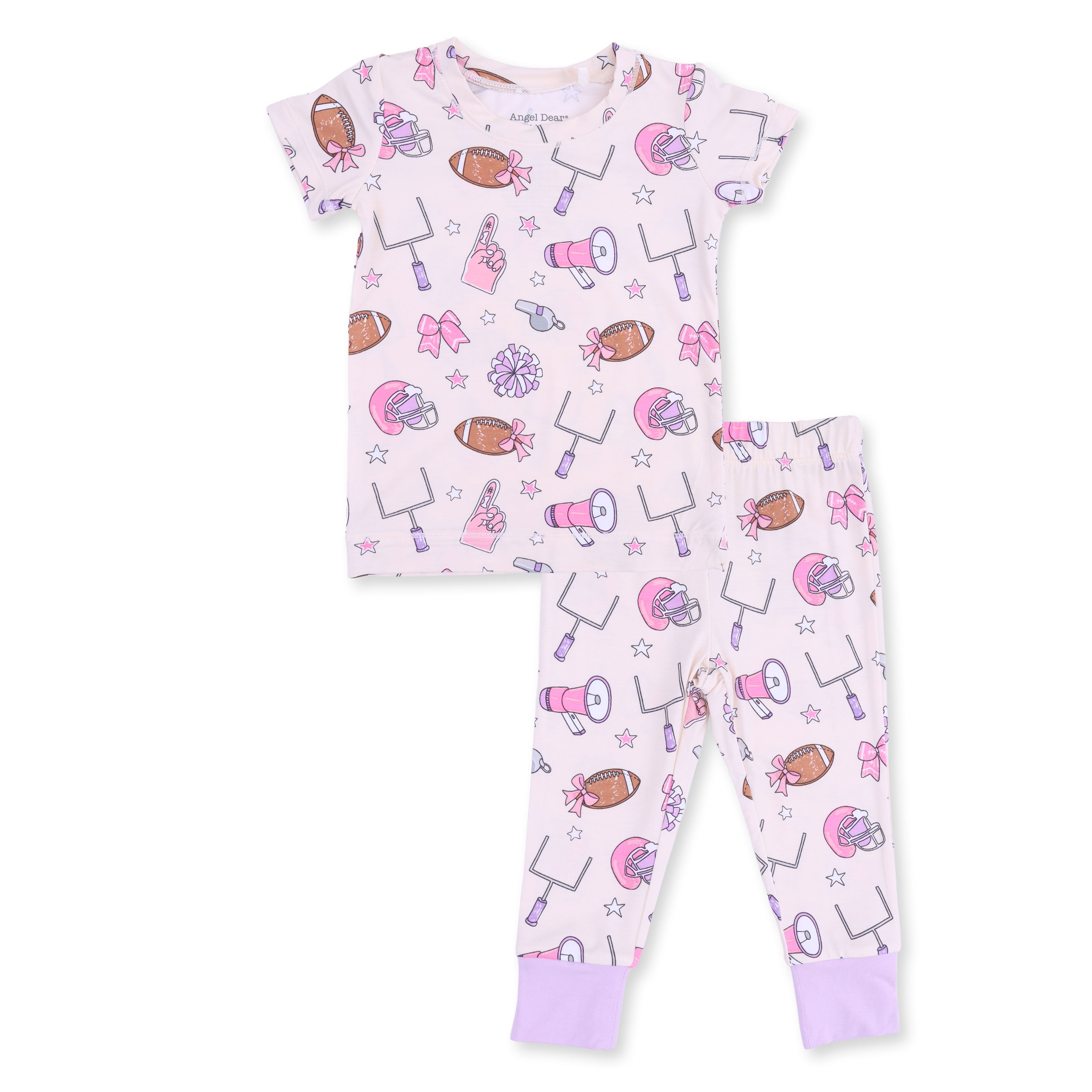Football Cheer - Short Sleeve Loungewear Set