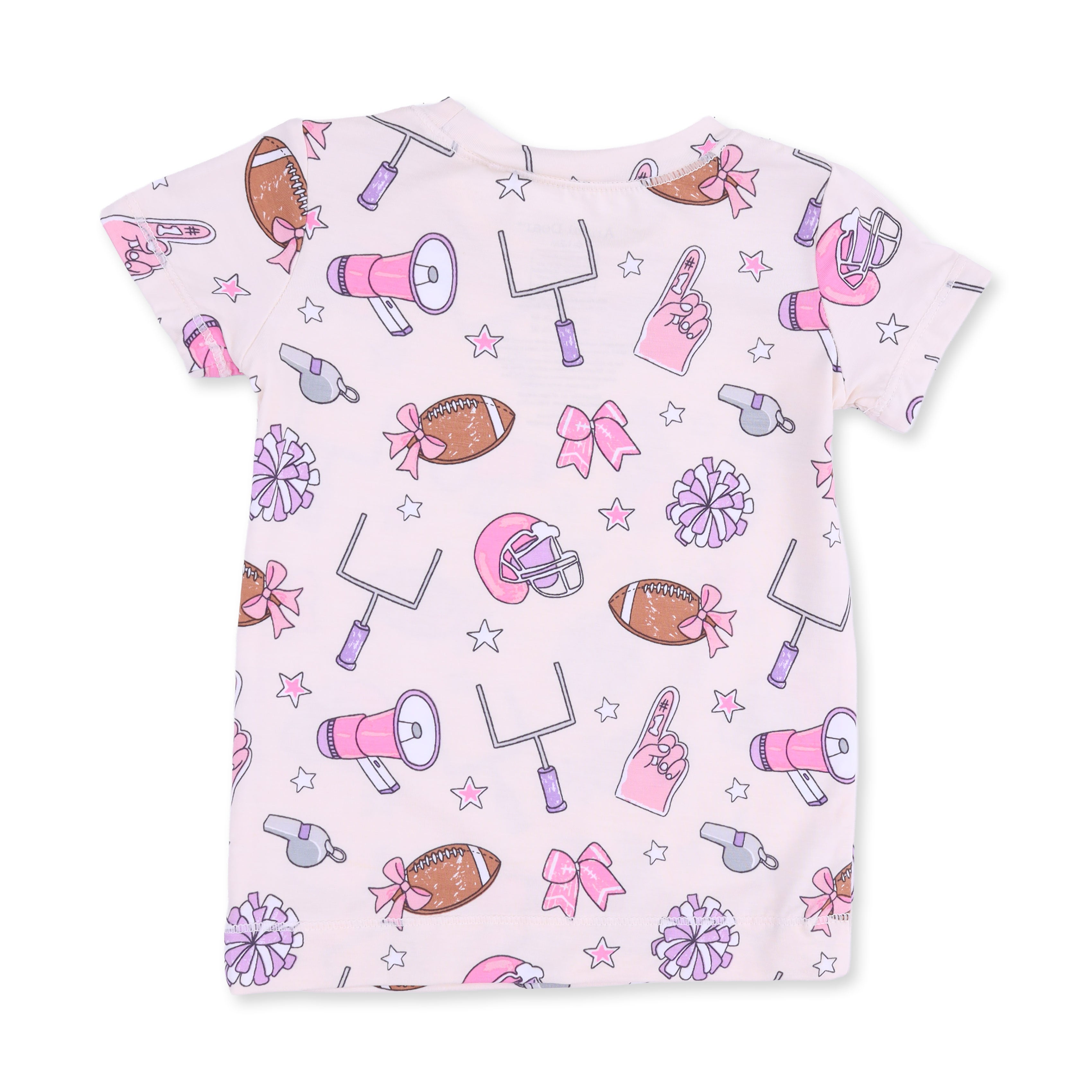 Football Cheer - Short Sleeve Loungewear Set