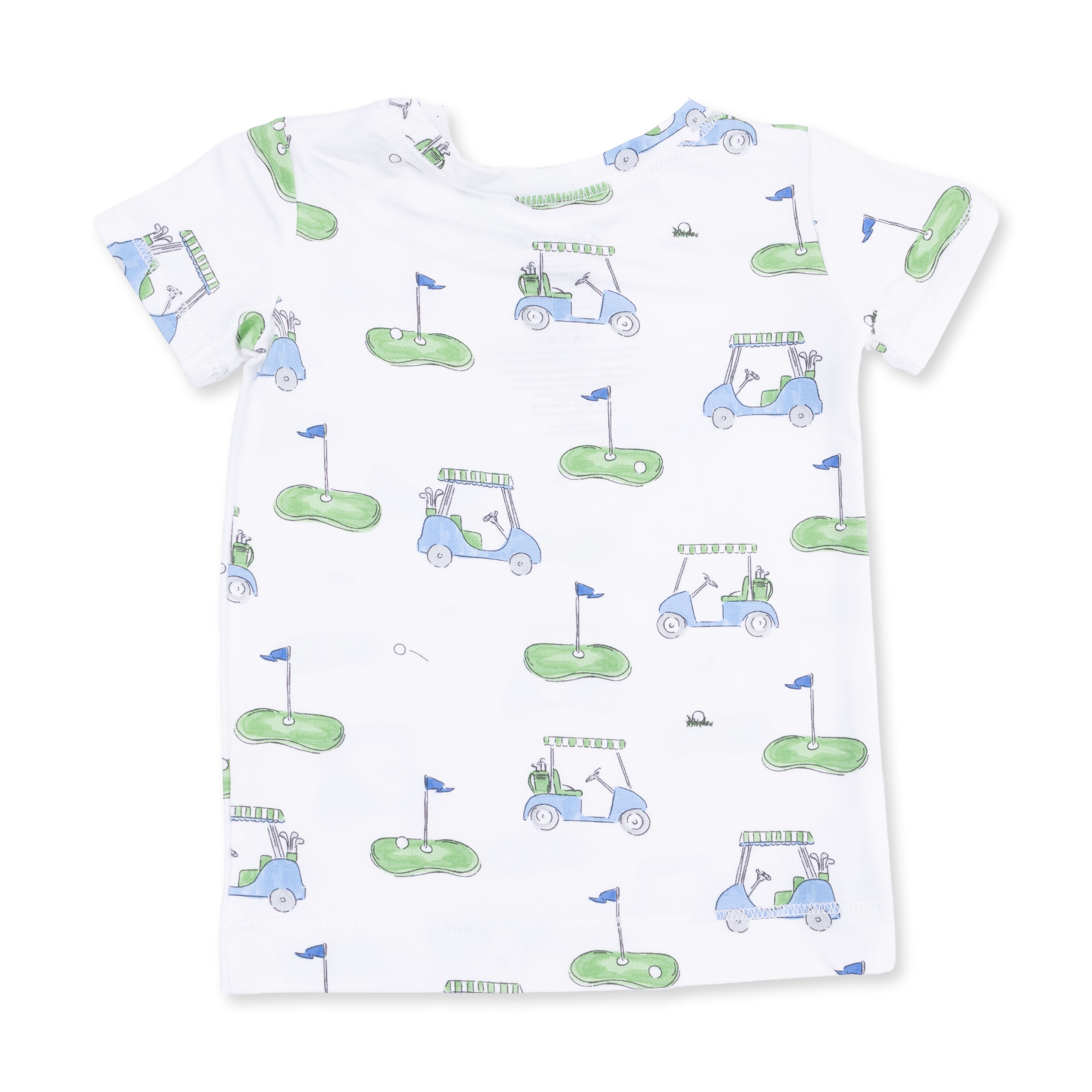 Golf Carts Blue - Short Sleeve Loungewear Set