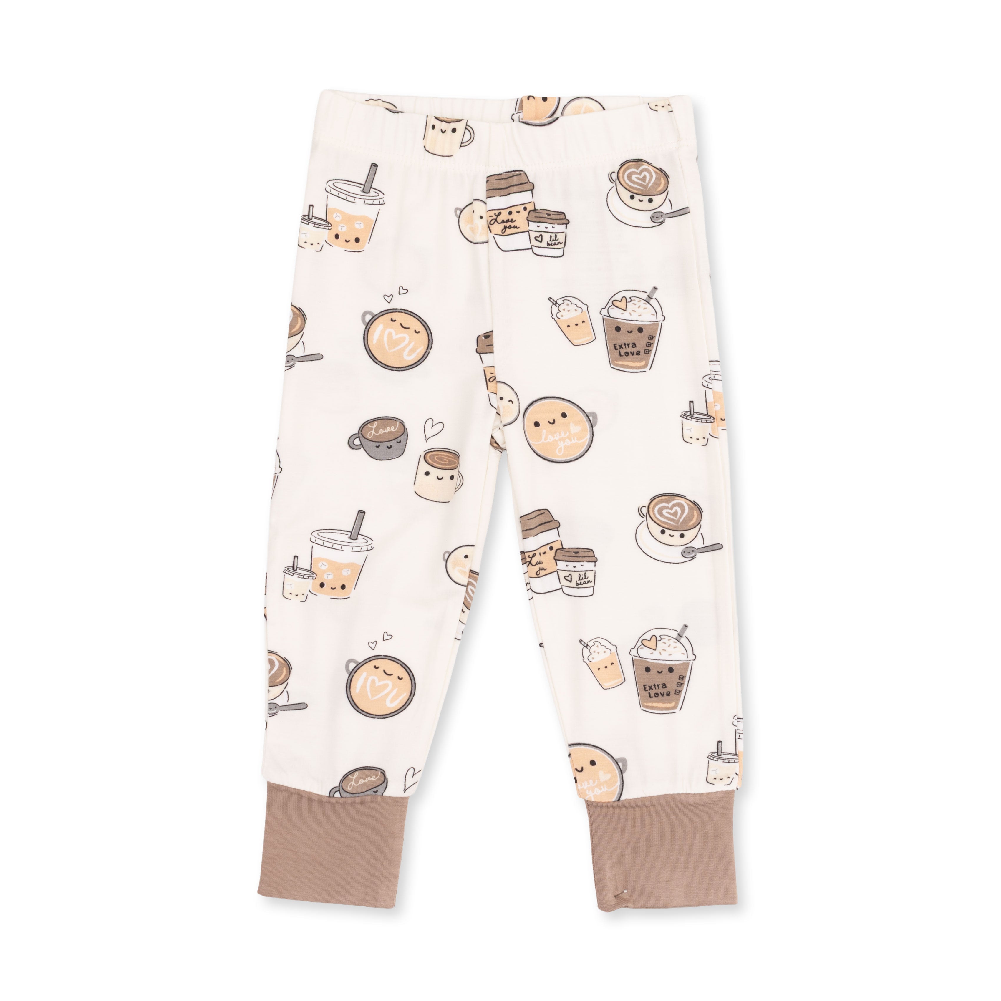Love You A Latte - Short Sleeve Loungewear Set