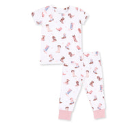 Buckarette Boots - Short Sleeve Loungewear Set
