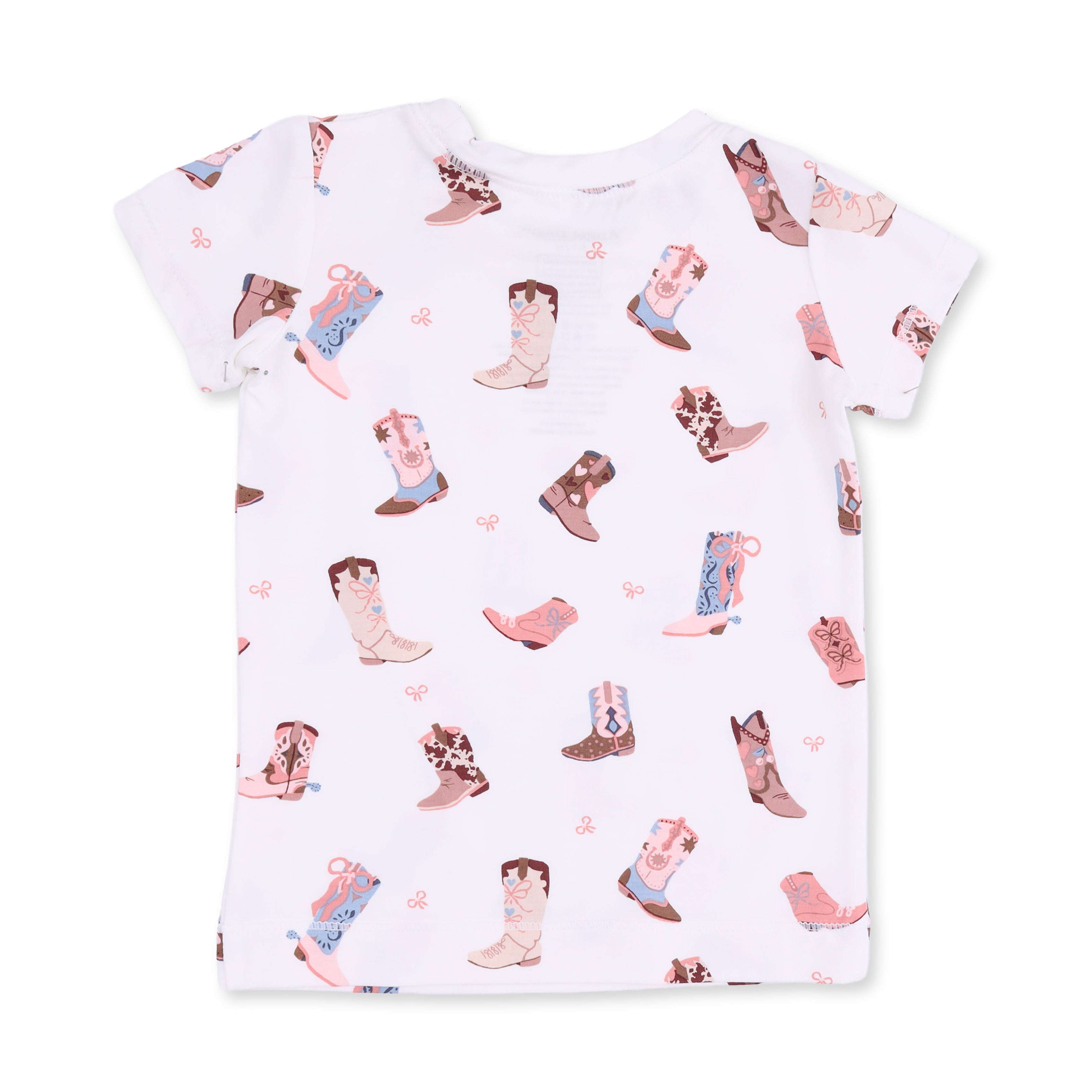 Buckarette Boots - Short Sleeve Loungewear Set