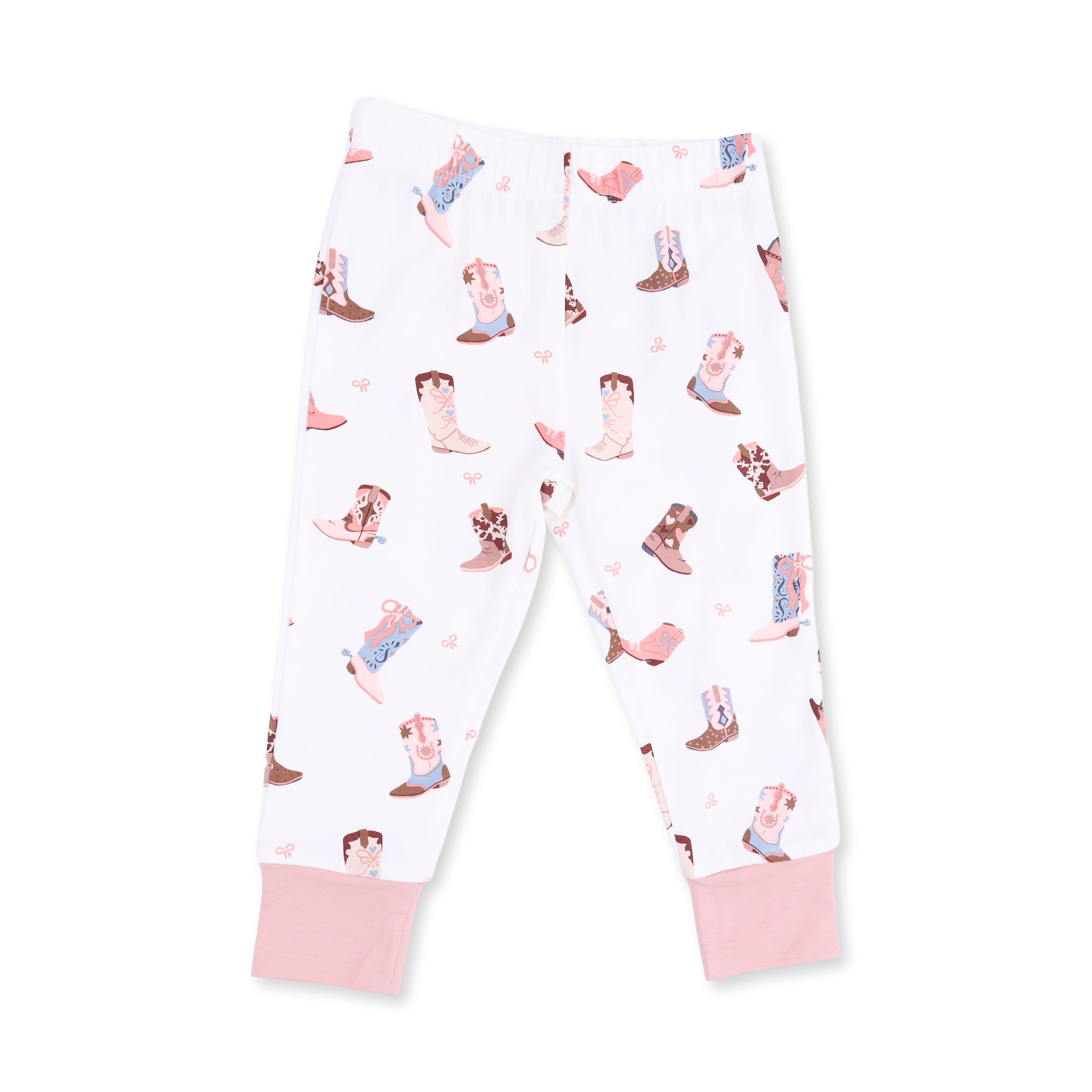 Buckarette Boots - Short Sleeve Loungewear Set