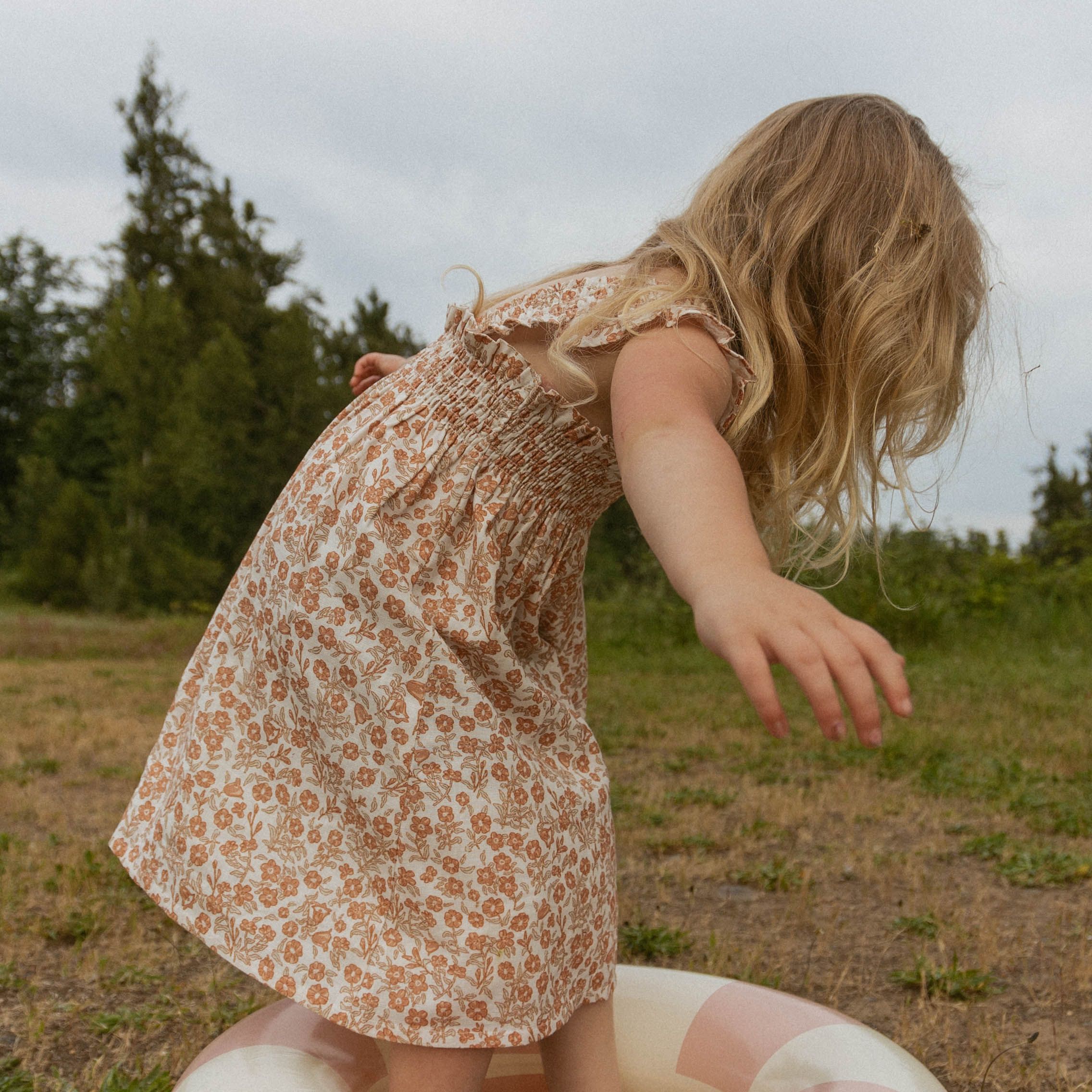 Organic Smocked Sundress - Sienna