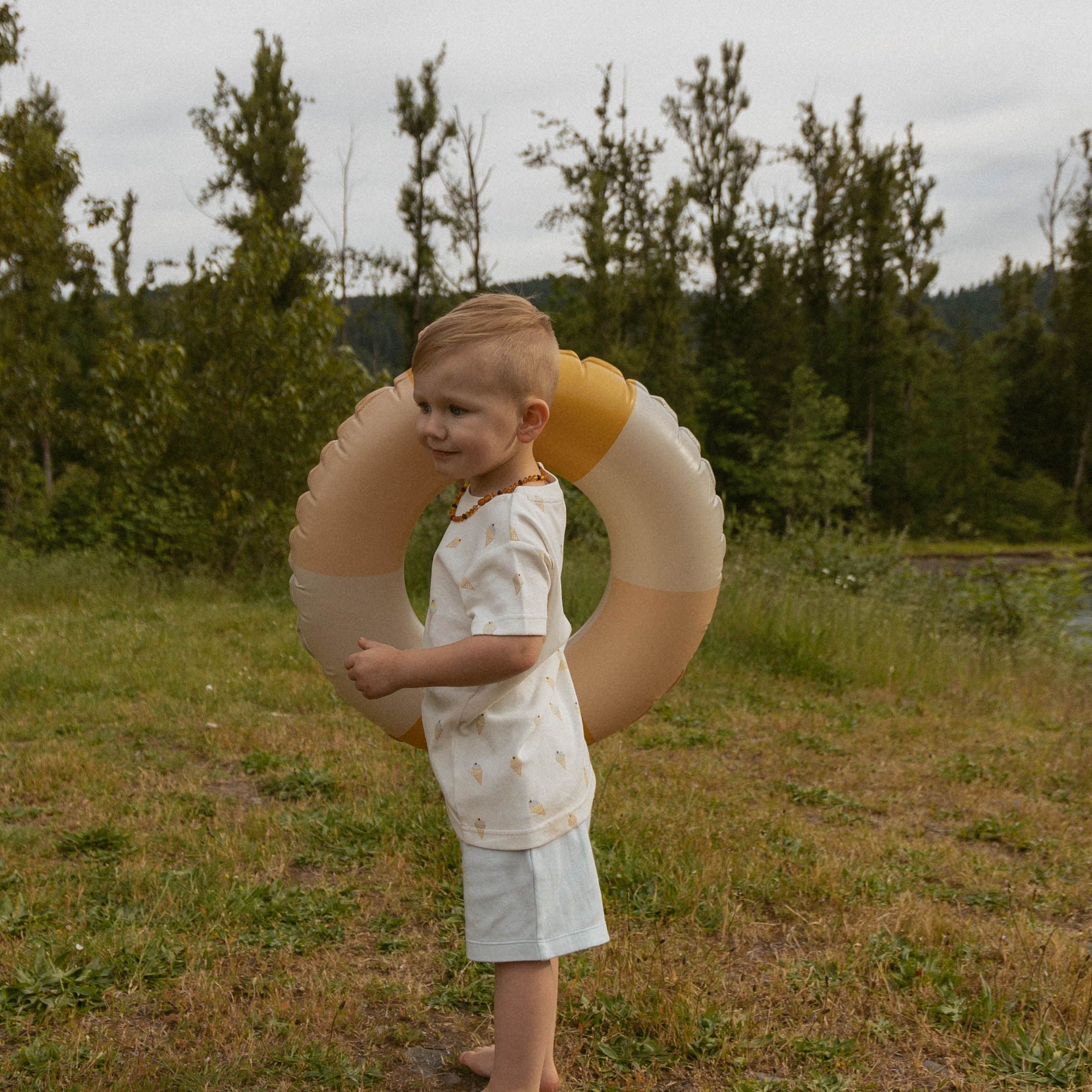 Organic Tee & Shorts Set - Ice Cream