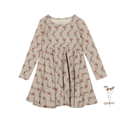 The Printed Long Sleeve Dress - Iris