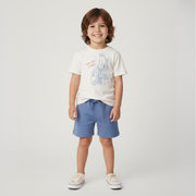 Organic Graphic Tee & Shorts Set - New York