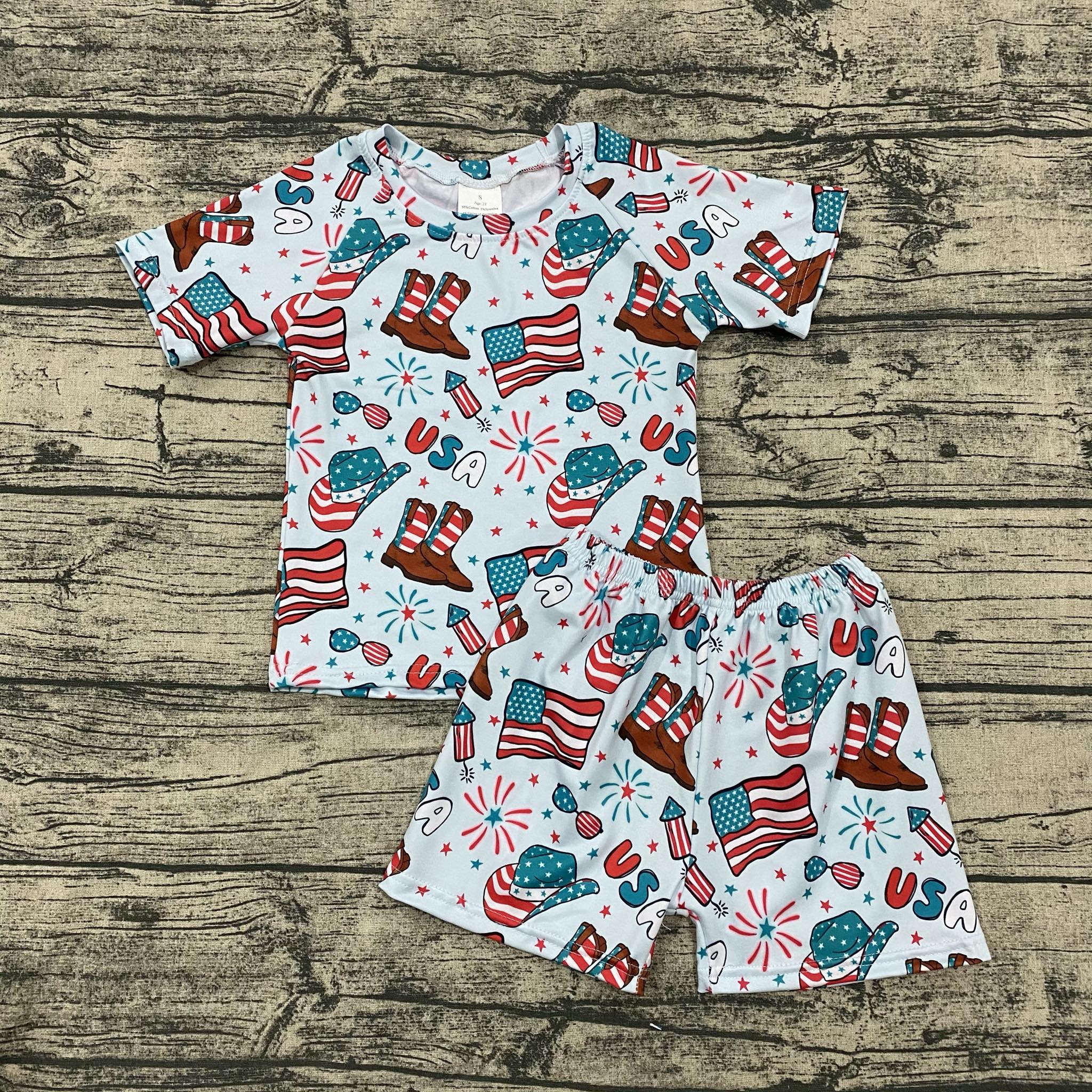 Boys two piece USA set