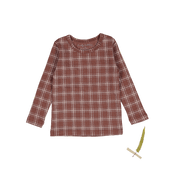 The Printed Long Sleeve Tee -  Rustic Check