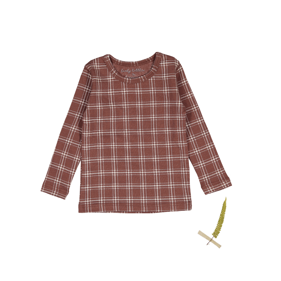 The Printed Long Sleeve Tee -  Rustic Check