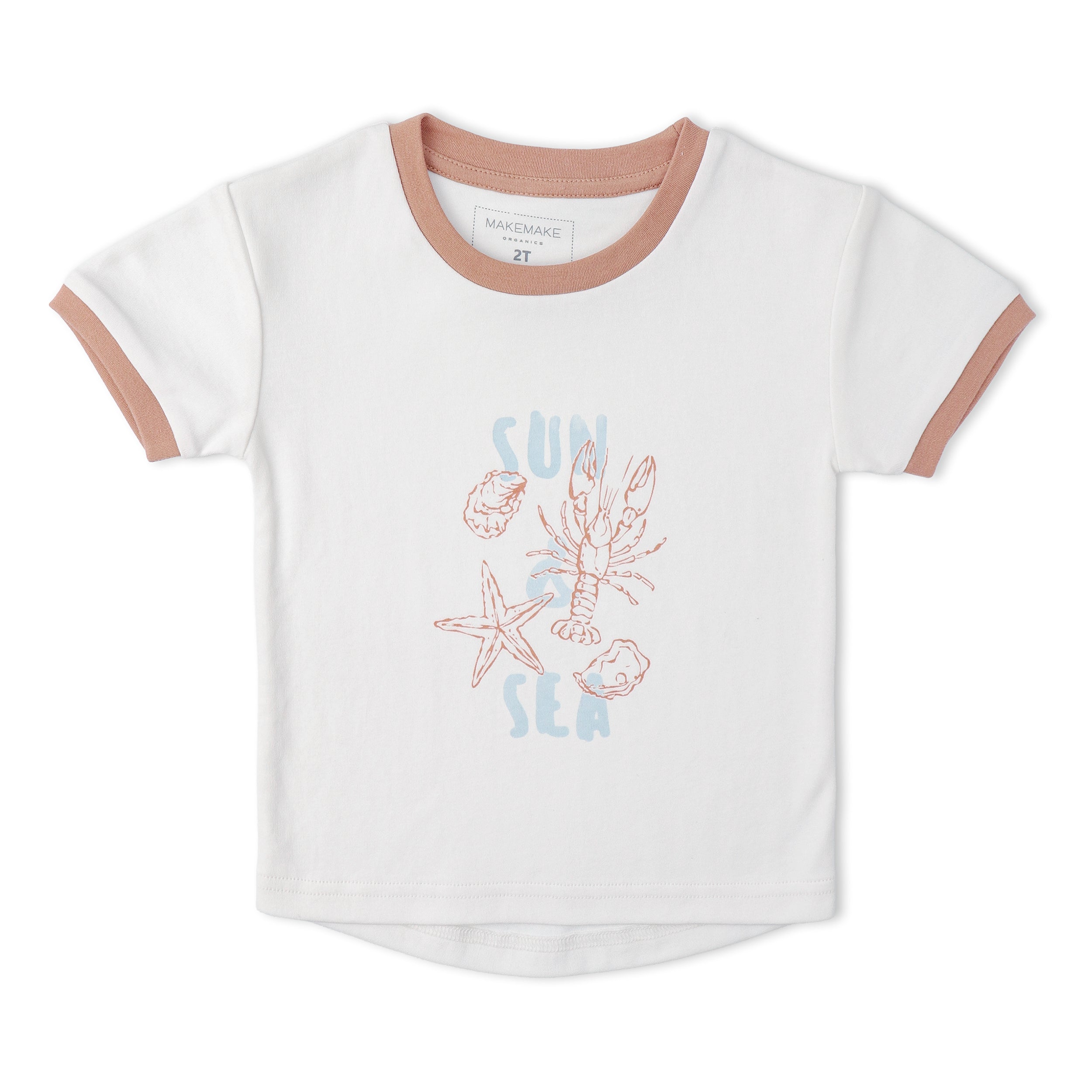 Organic Graphic Tee & Shorts Set - Beach Day