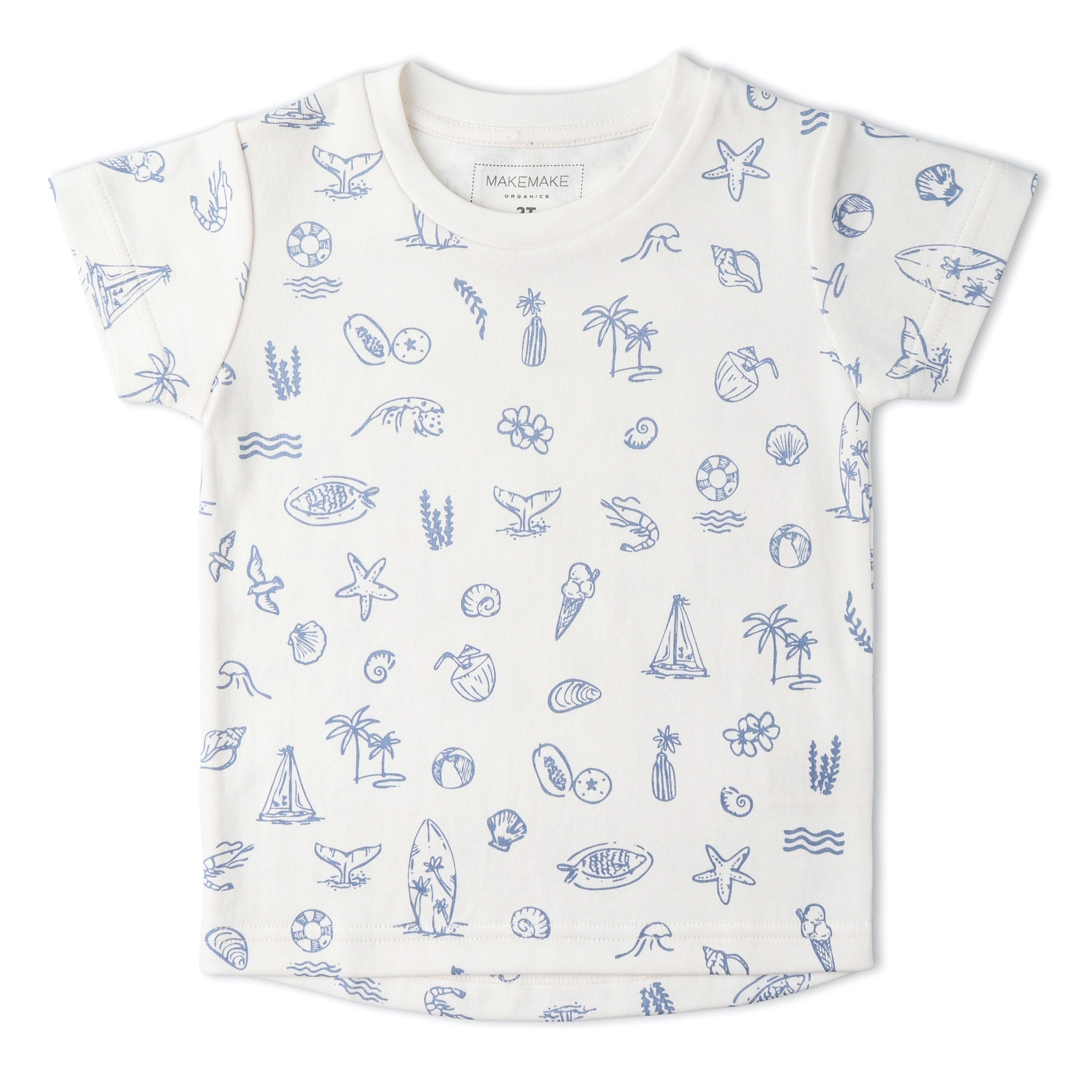 Organic Tee & Shorts Set - Coastal