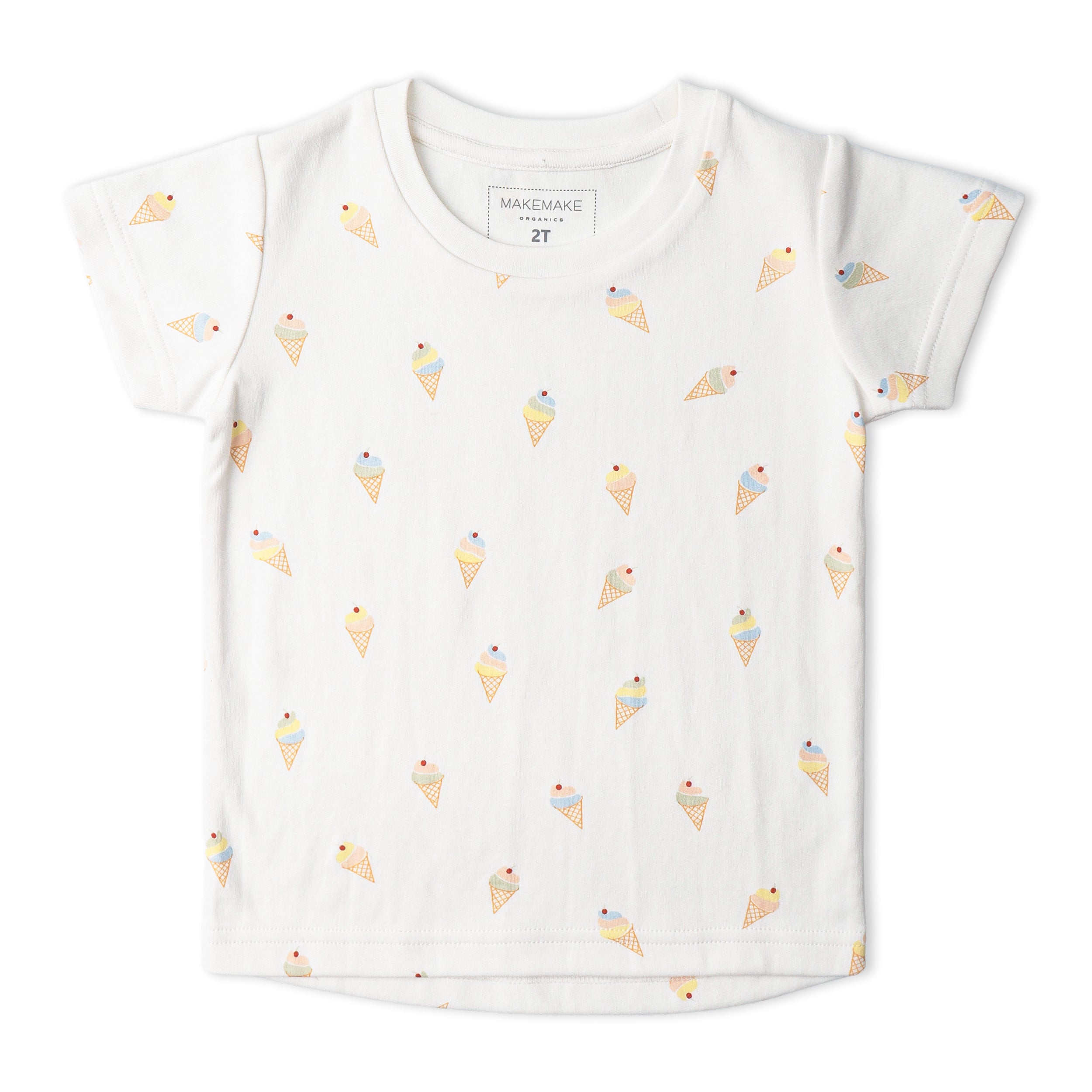 Organic Tee & Shorts Set - Ice Cream