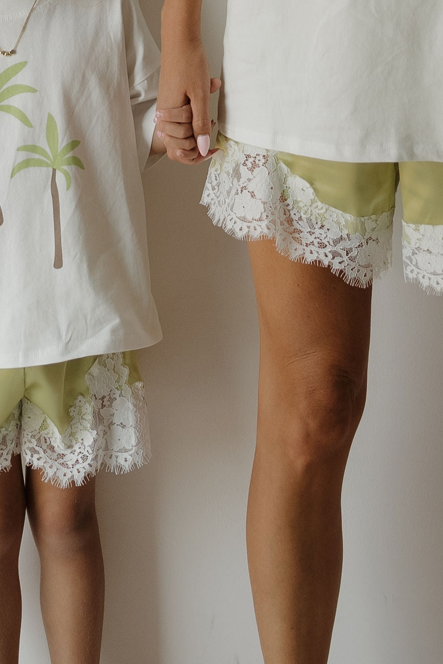 Girl's Satin Shorts | Prickly Pear