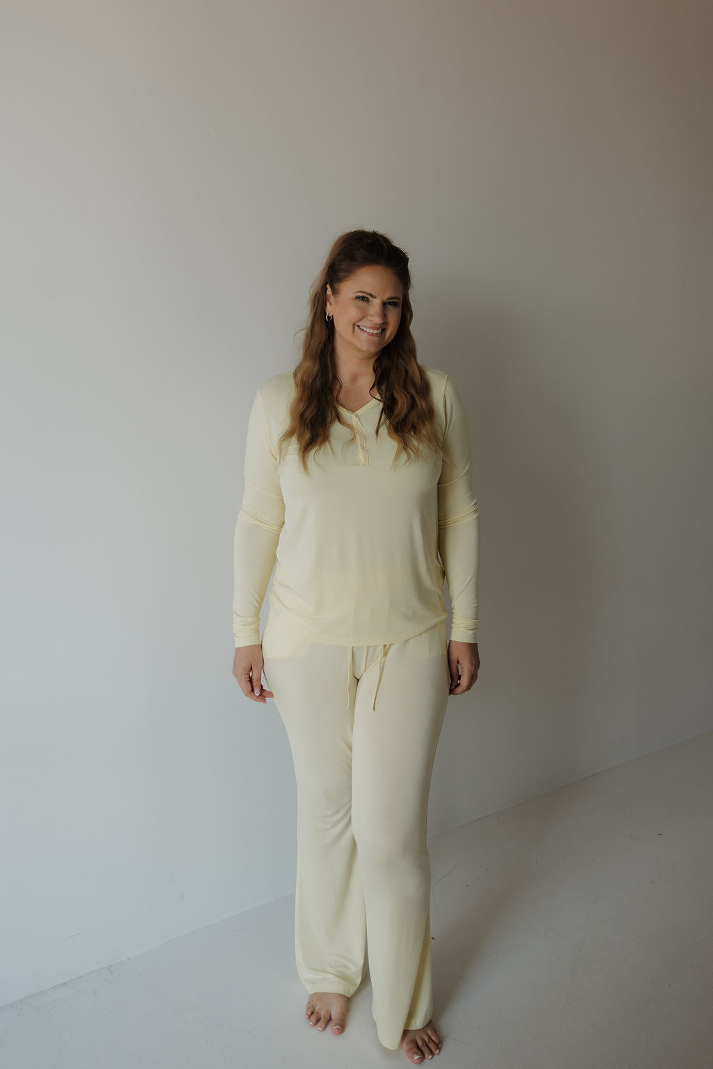 Women's Long Sleeve Bamboo Pajama | Sunny