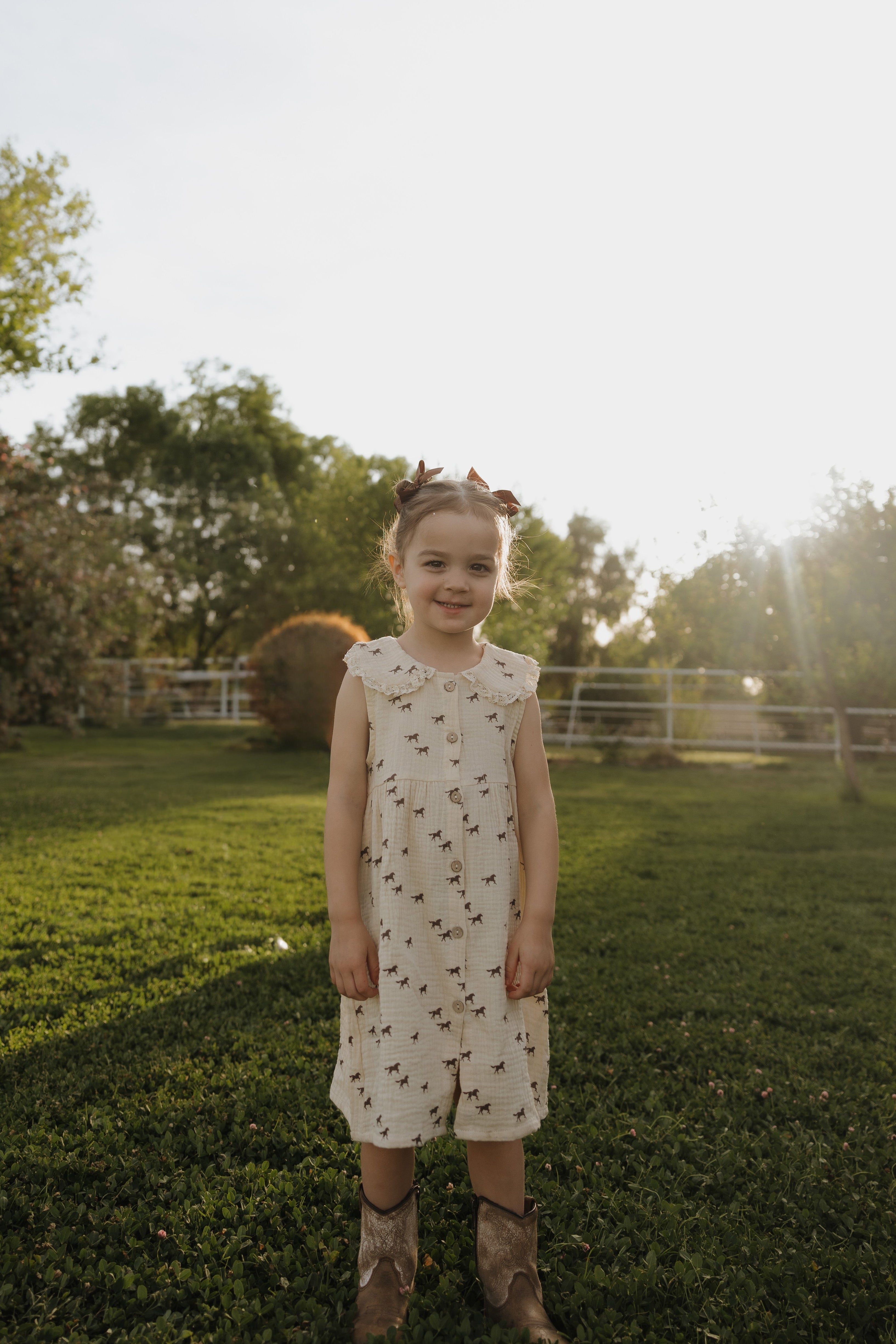 Child Muslin Dress | Wild Horses