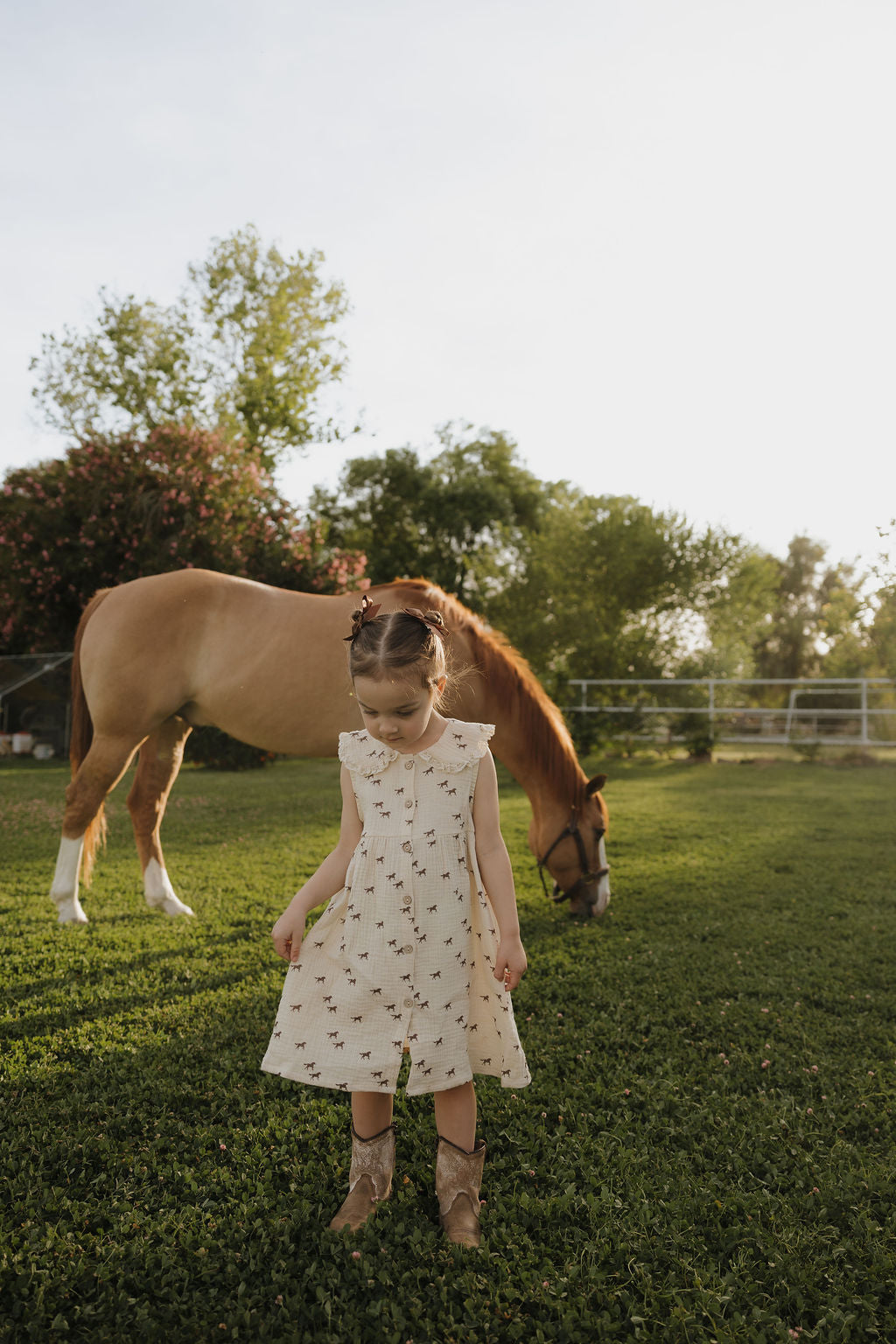 Child Muslin Dress | Wild Horses