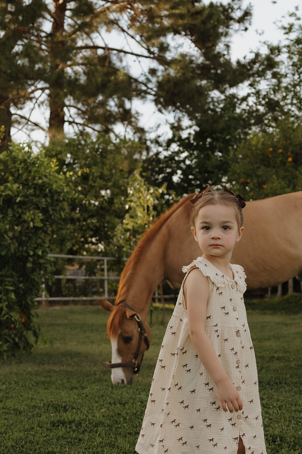 Child Muslin Dress | Wild Horses