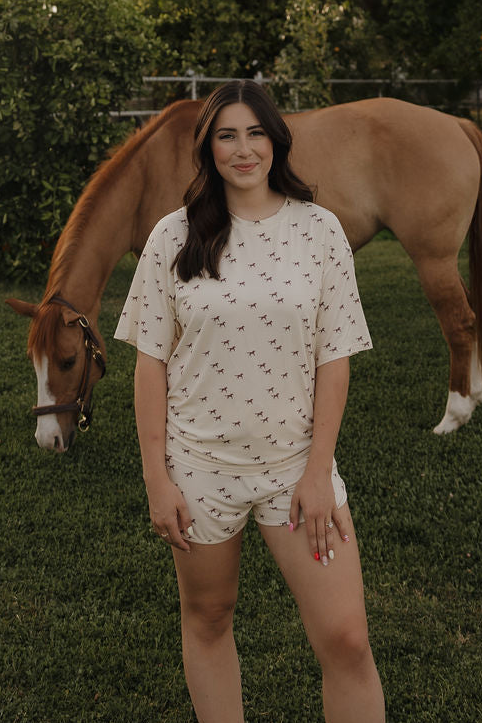 Women's Bamboo Short Set | Wild Horses