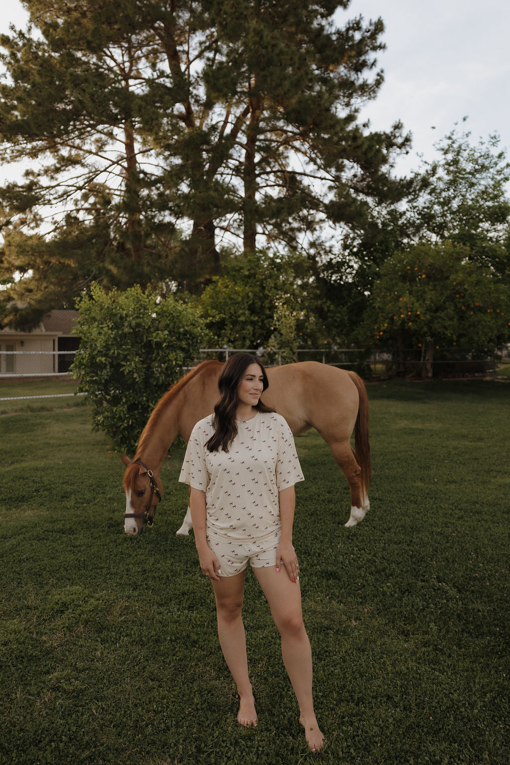 Women's Bamboo Short Set | Wild Horses