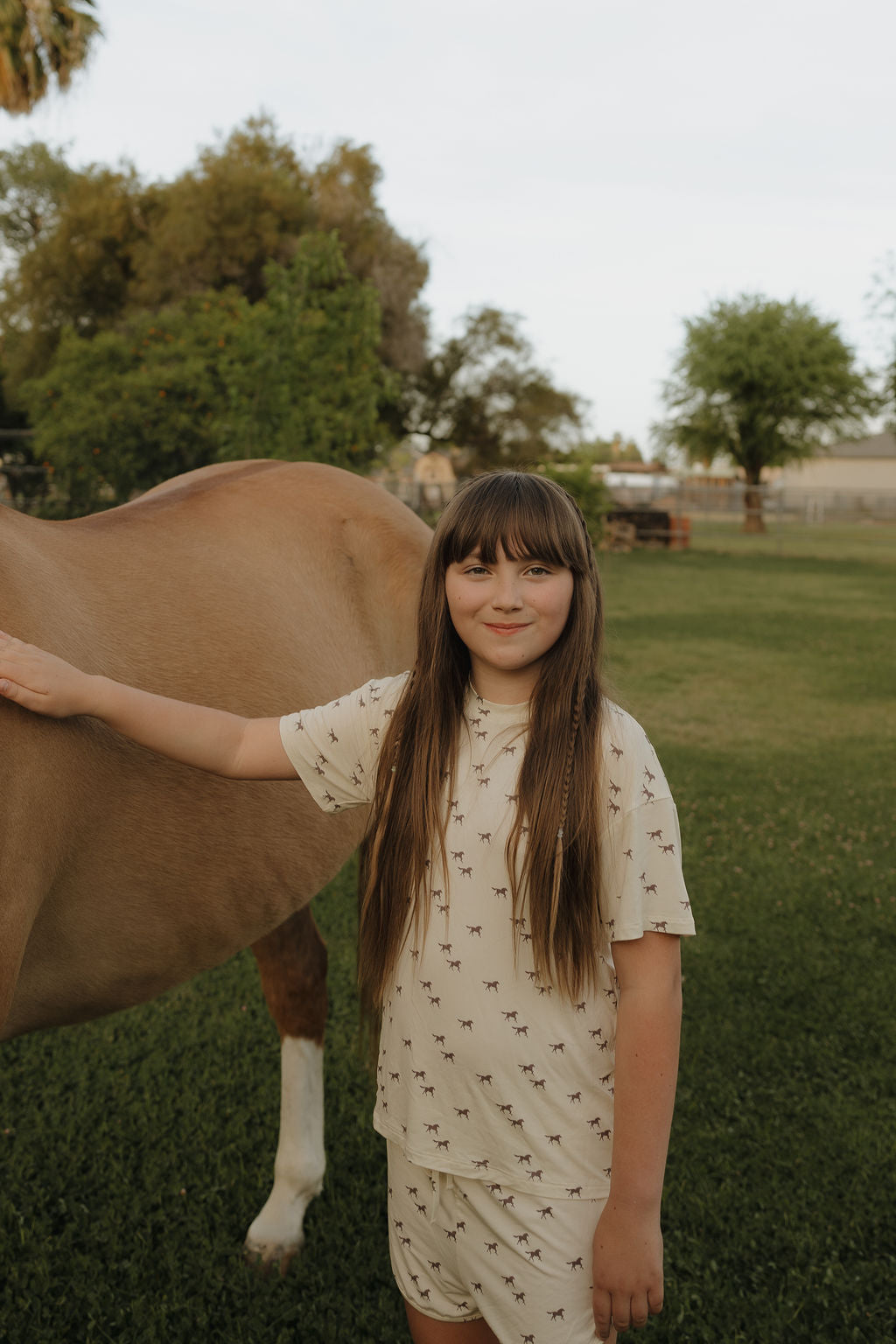 Girl's Bamboo Short Set | Wild Horses