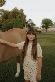 Girl's Bamboo Short Set | Wild Horses