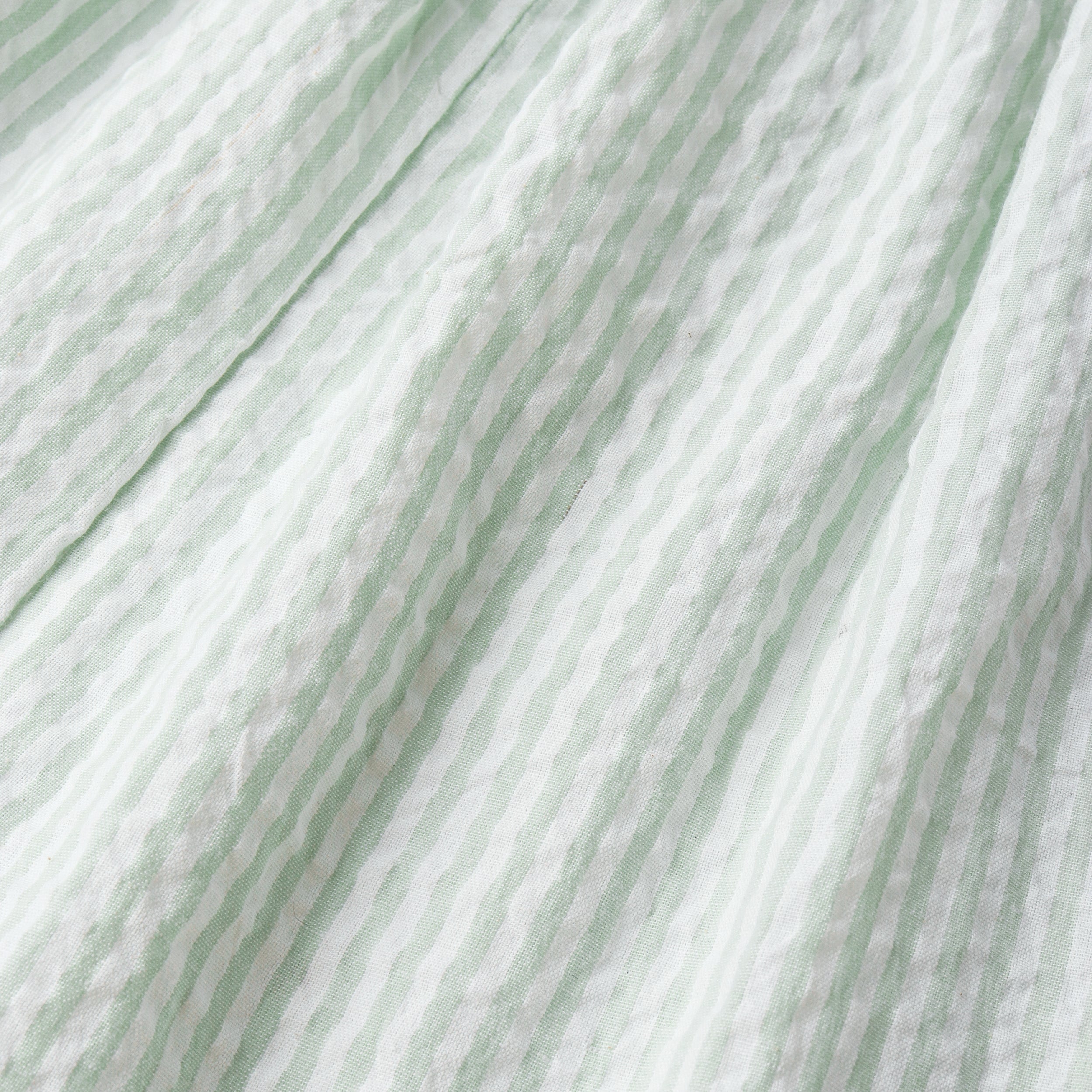 Organic Cross Back Dress - Basil Stripes