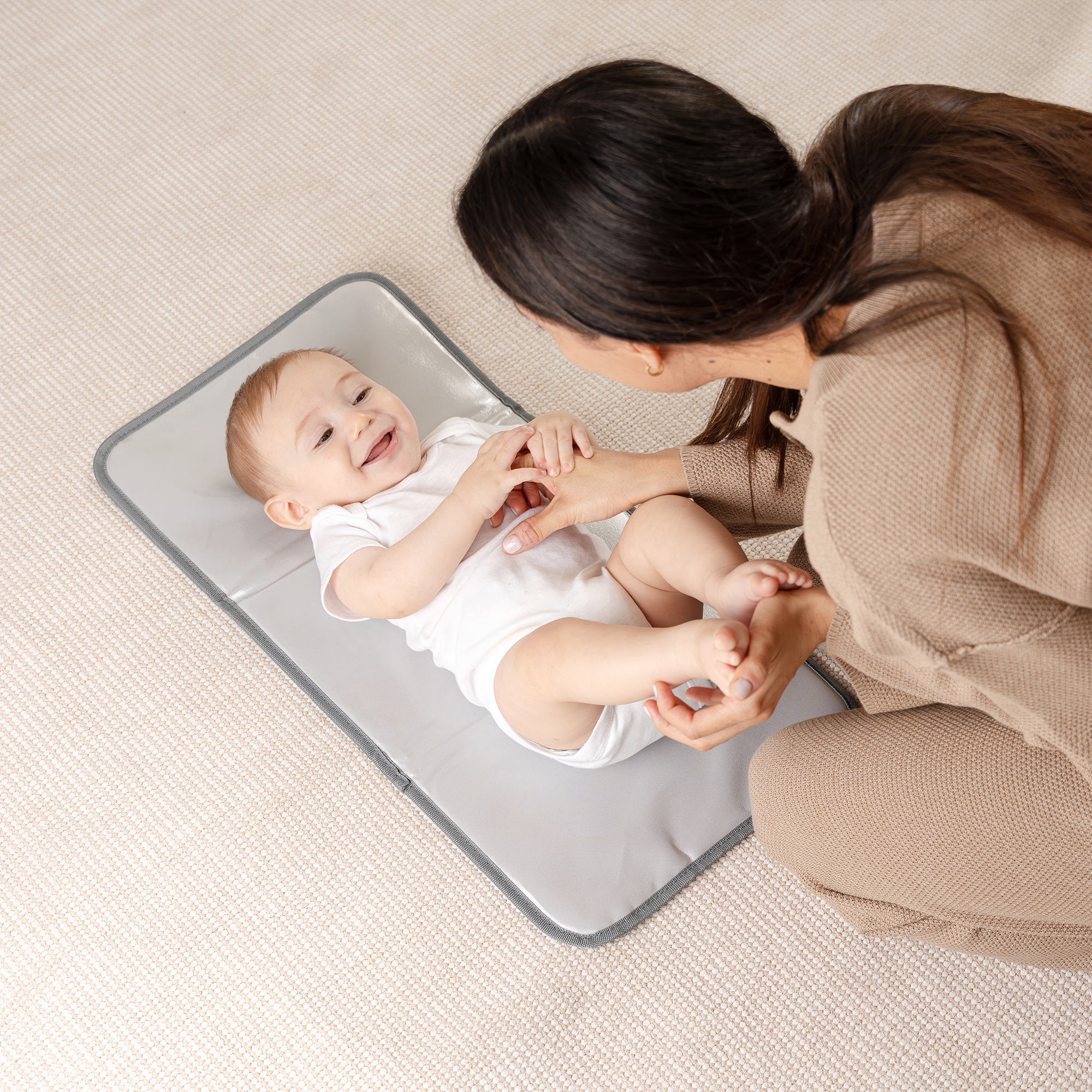 Compact Changing Pad in Earth Green