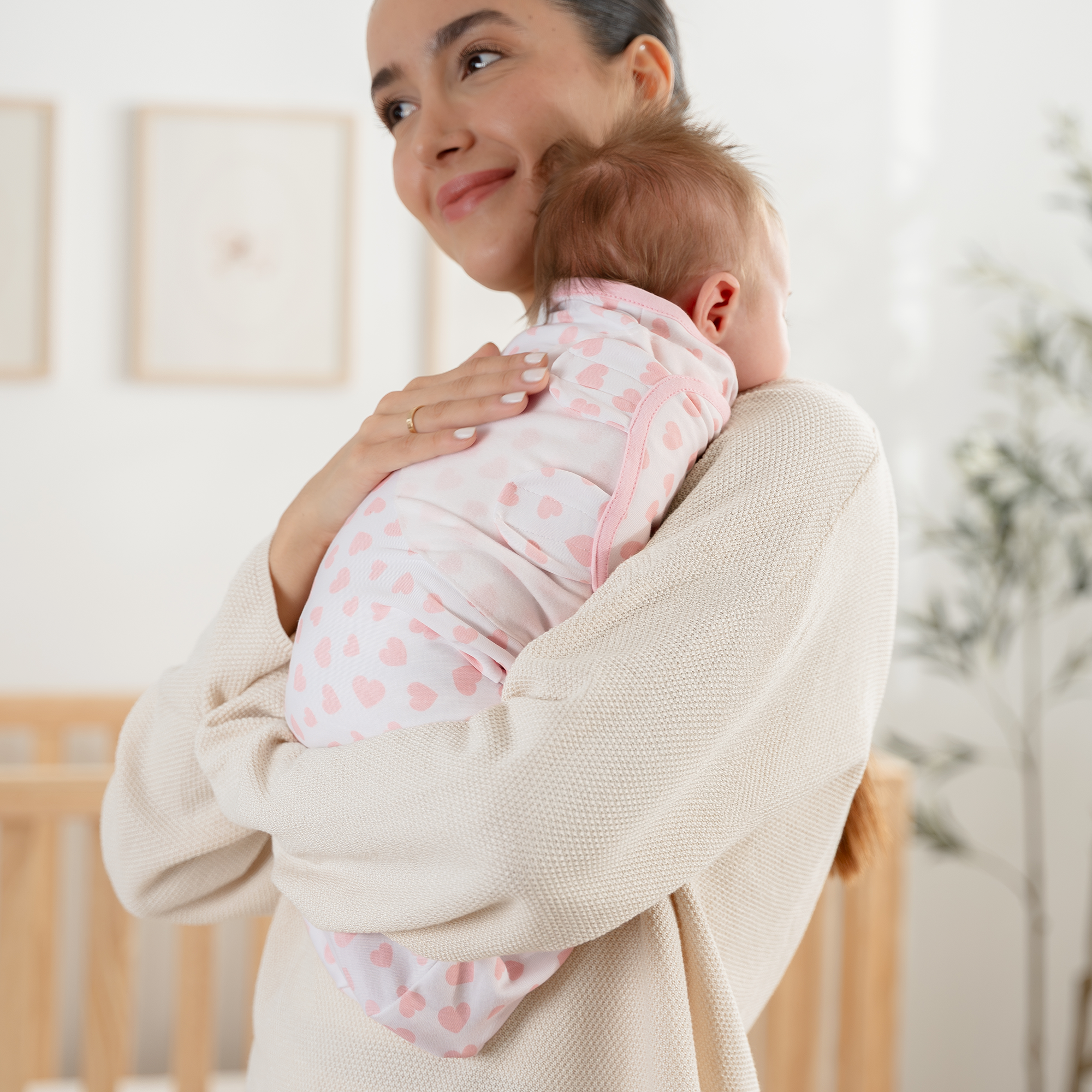 Easy Swaddle Blankets in Pink, Pack of 3