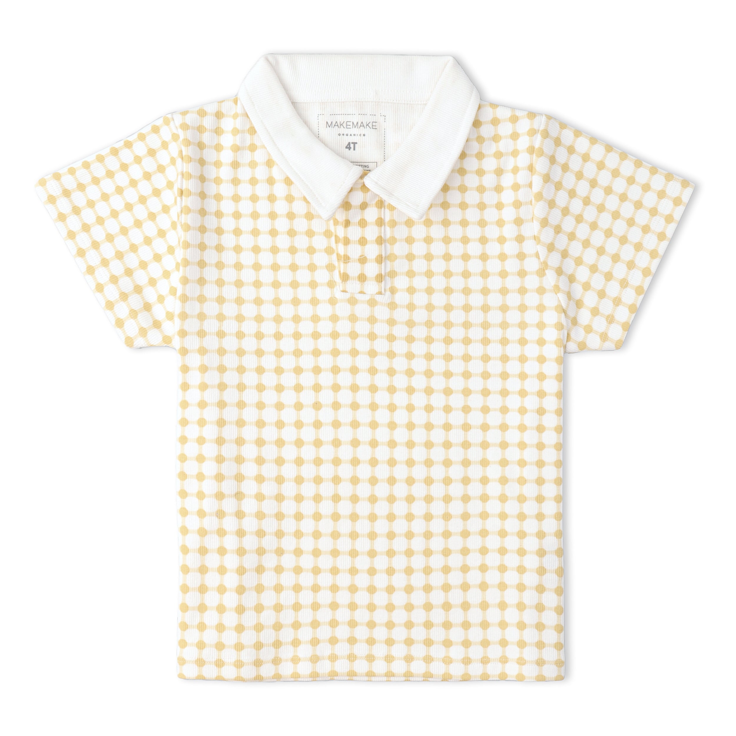 Organic Collar Tee & Shorts Set - Dotty Gingham