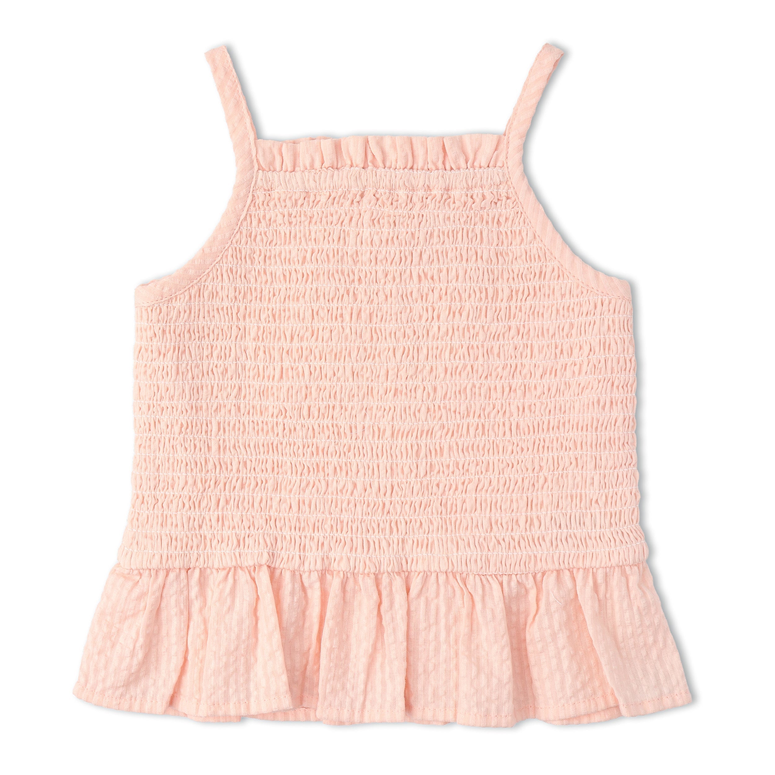 Organic Smocked Top And Bloomer Set - Blush