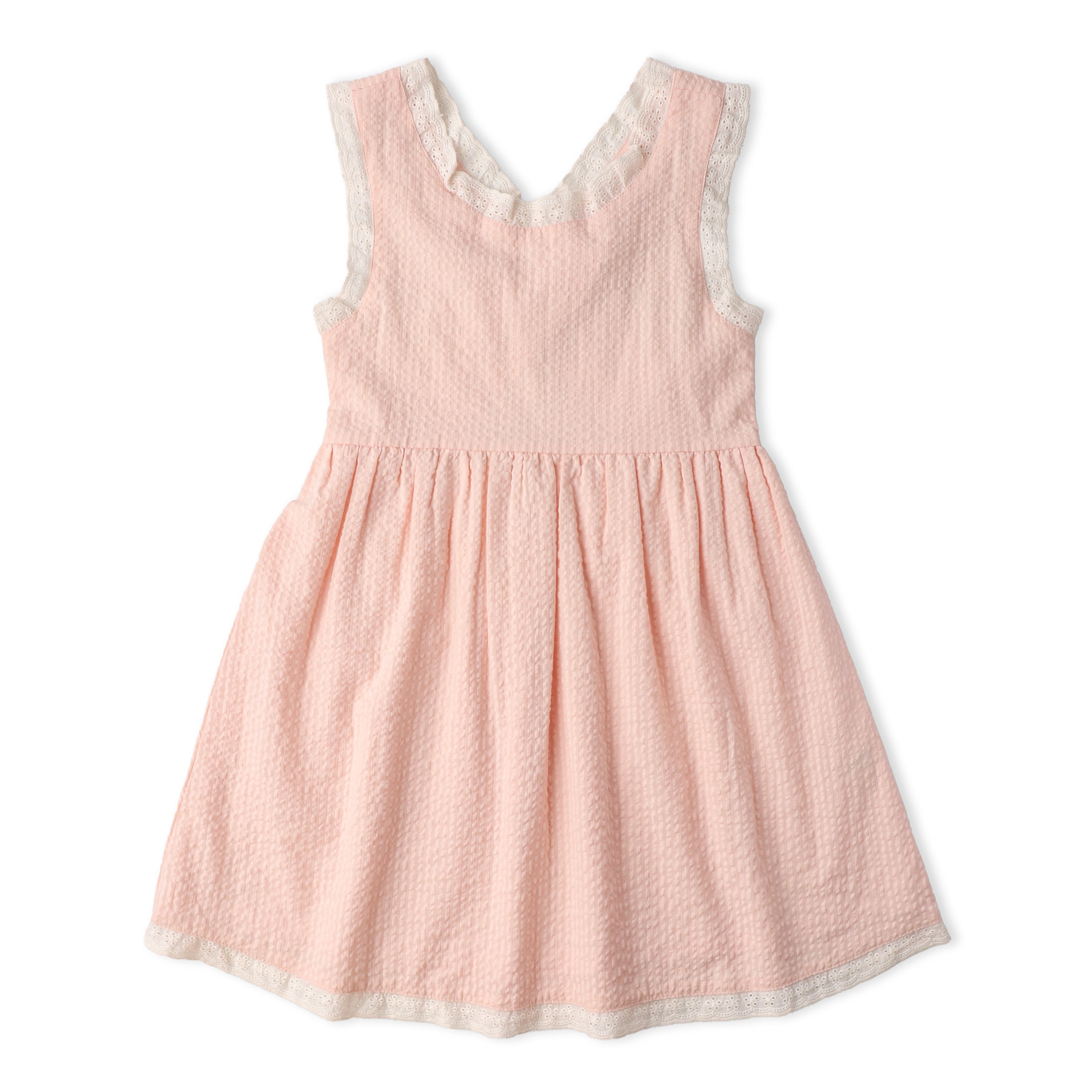 Organic Cross Back Dress - Blush
