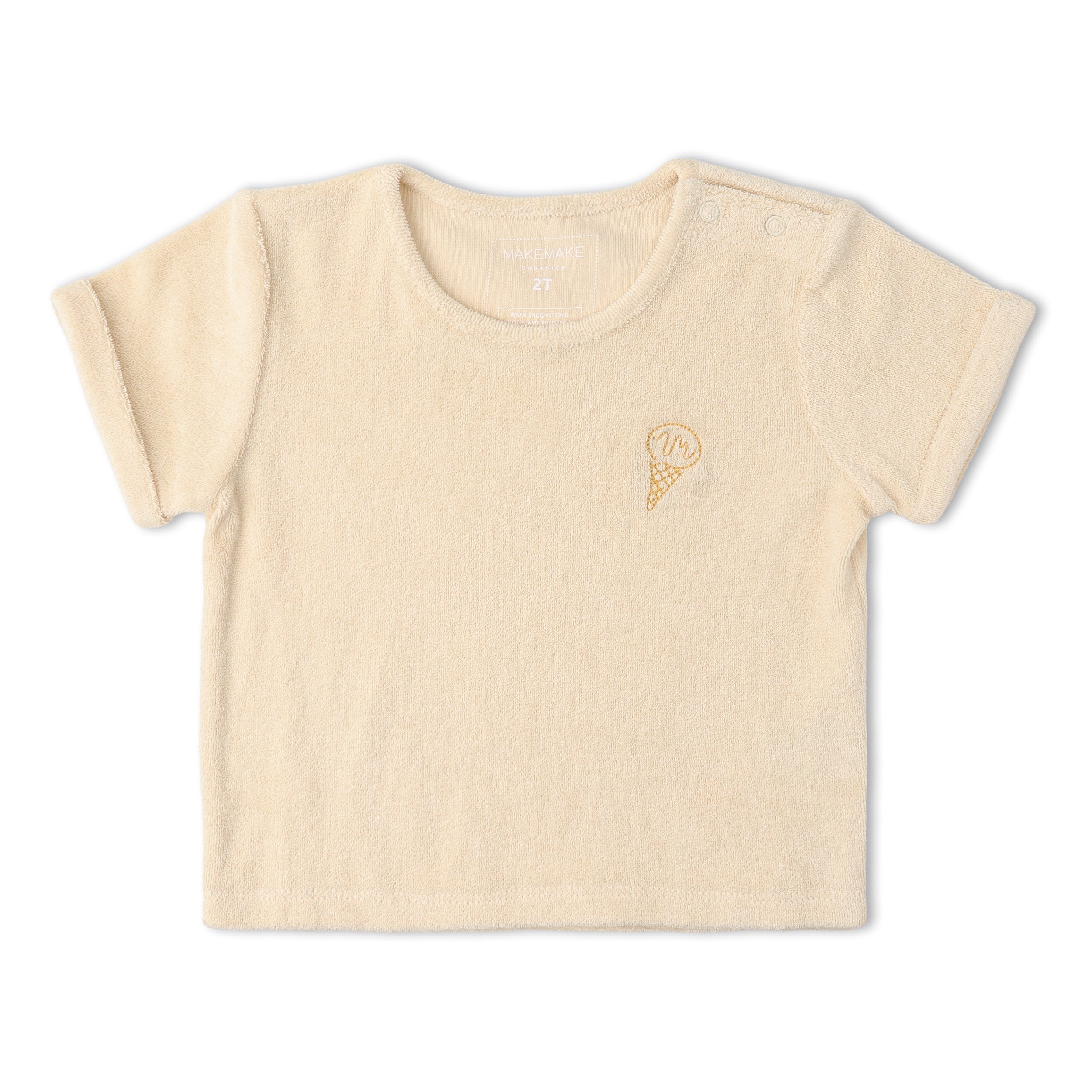 Organic Terry Tee & Shorts Set - Butter Yellow