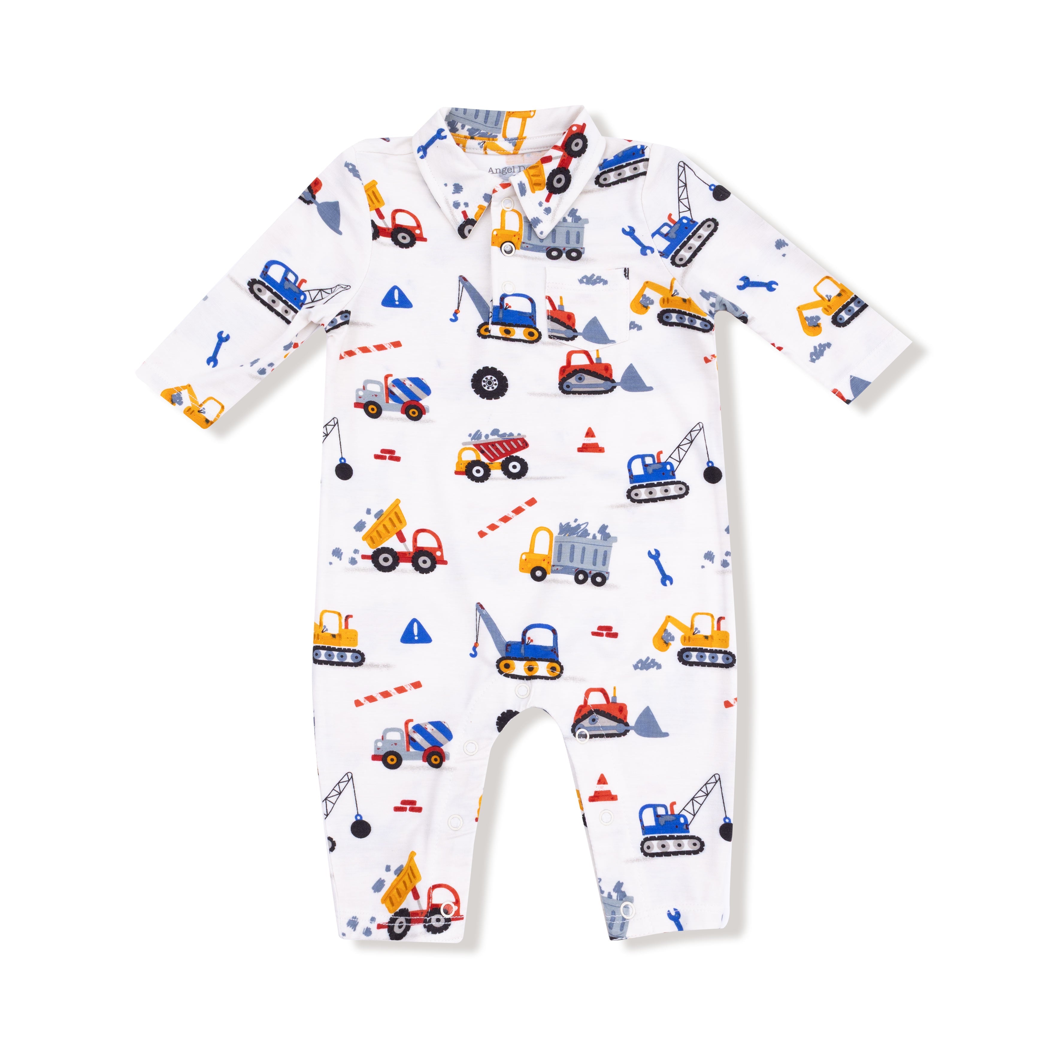 Crayon Construction - Polo Romper
