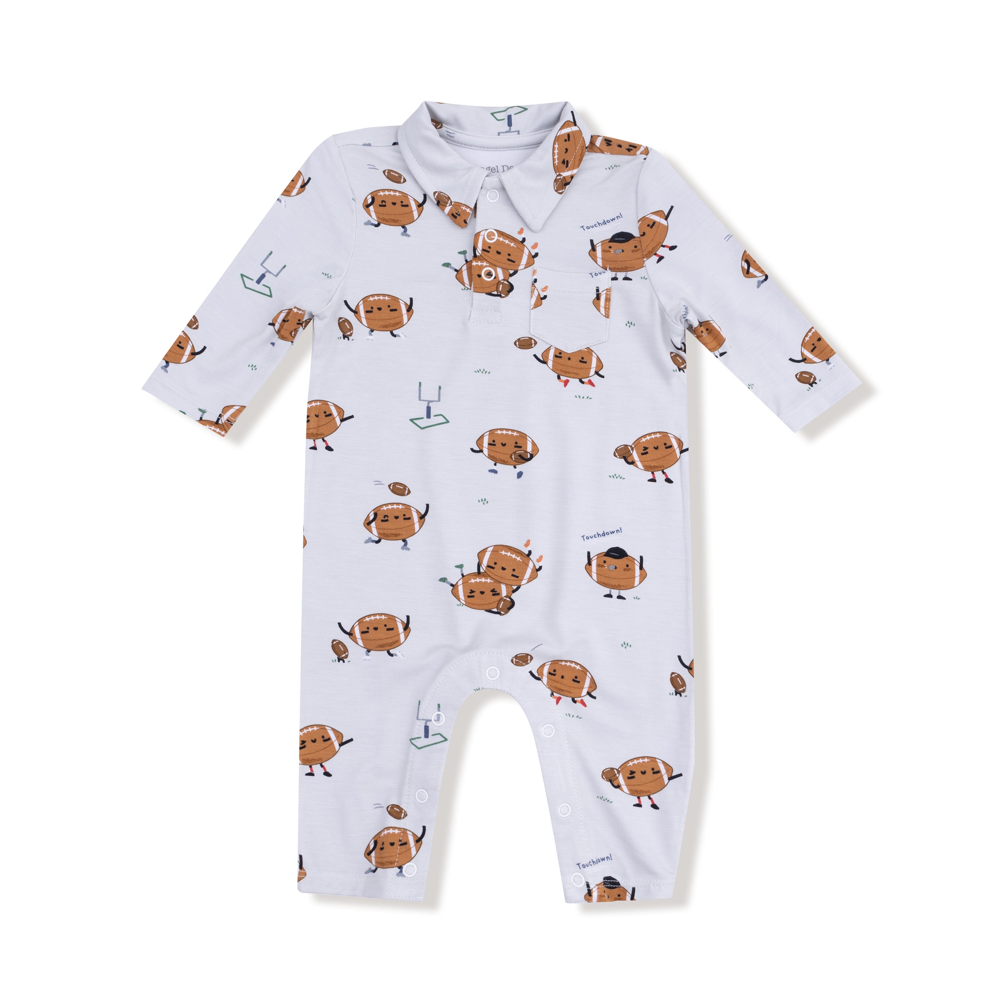 Footballs Playing Football - Polo Romper