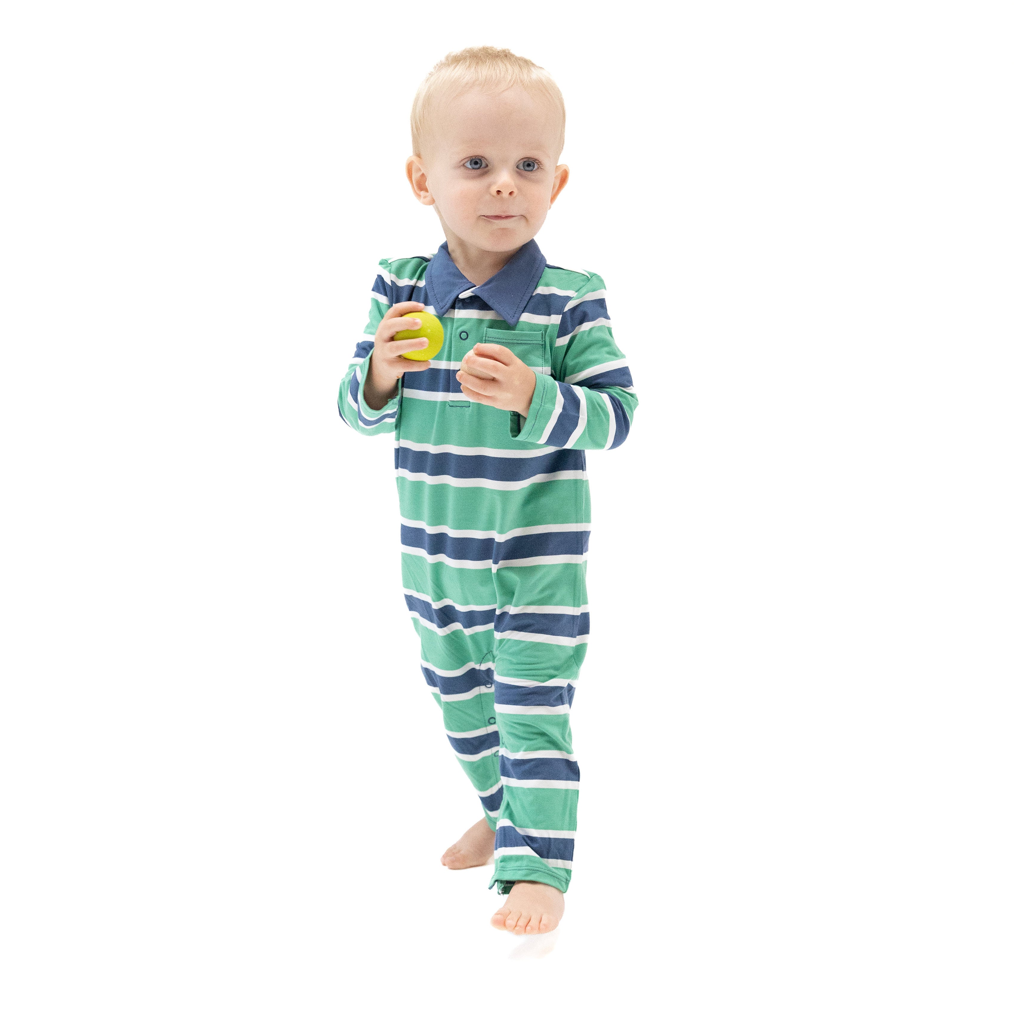 Rugby Stripe - Polo Romper