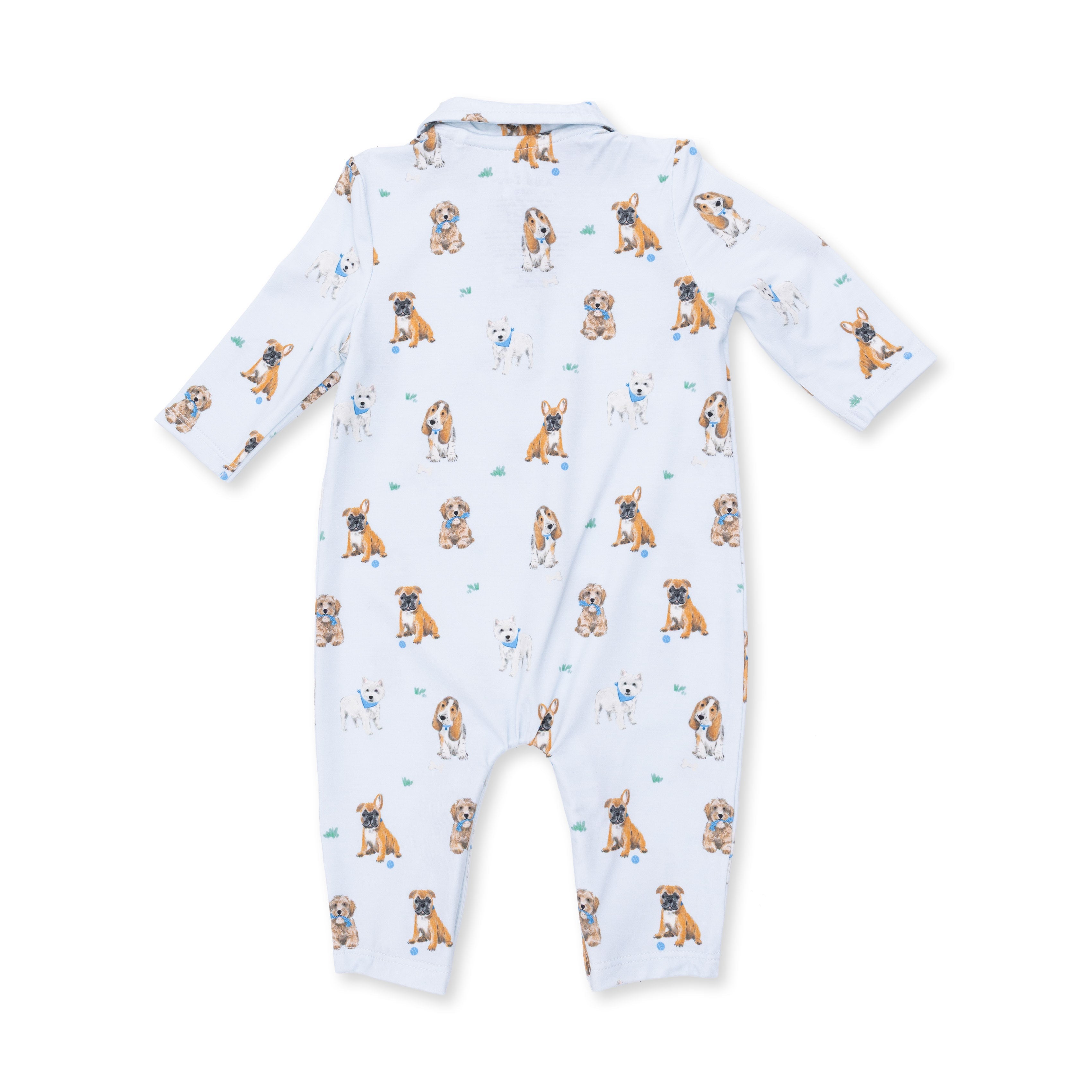 Bestie Dogs Blue - Polo Romper