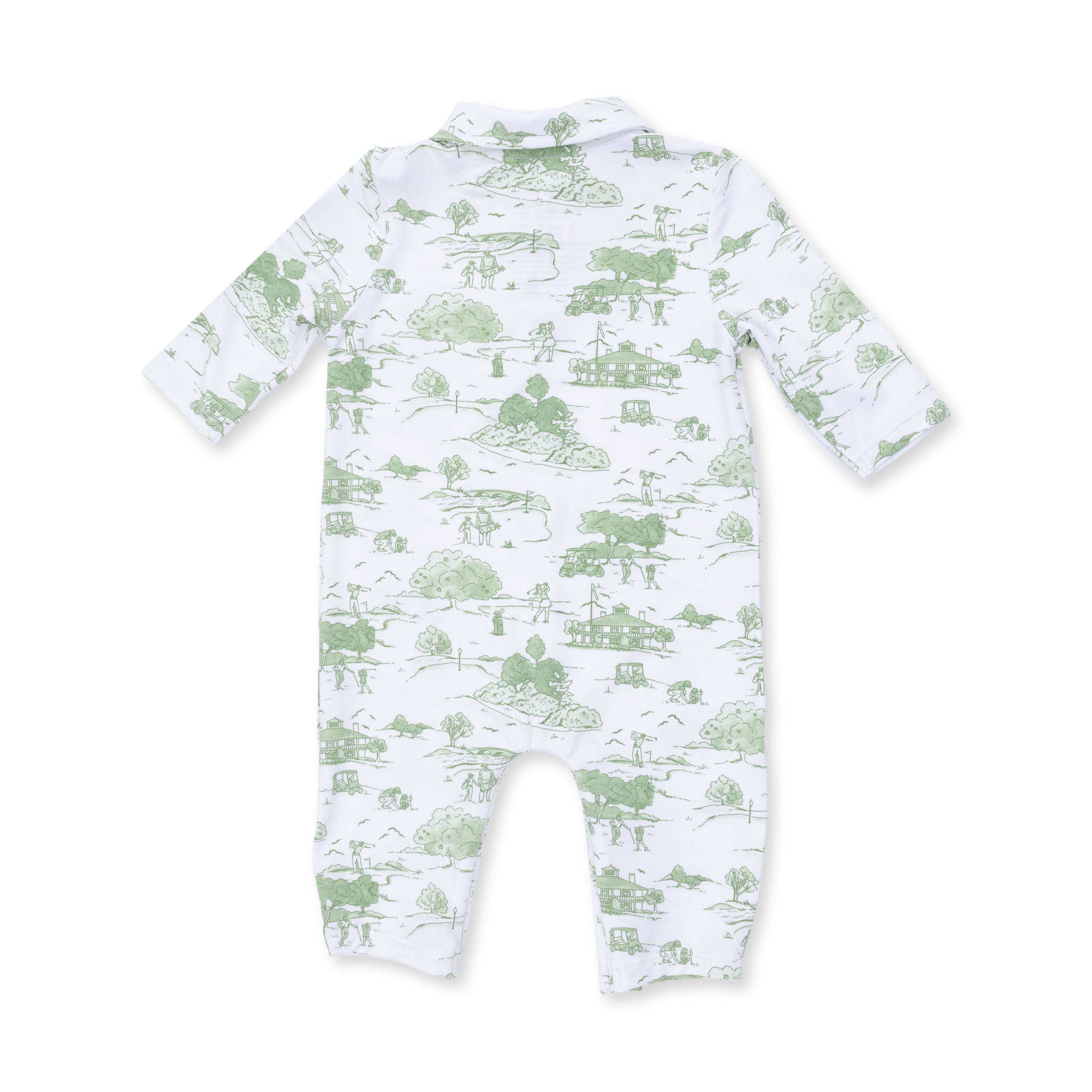 Golf Toile Green - Polo Romper