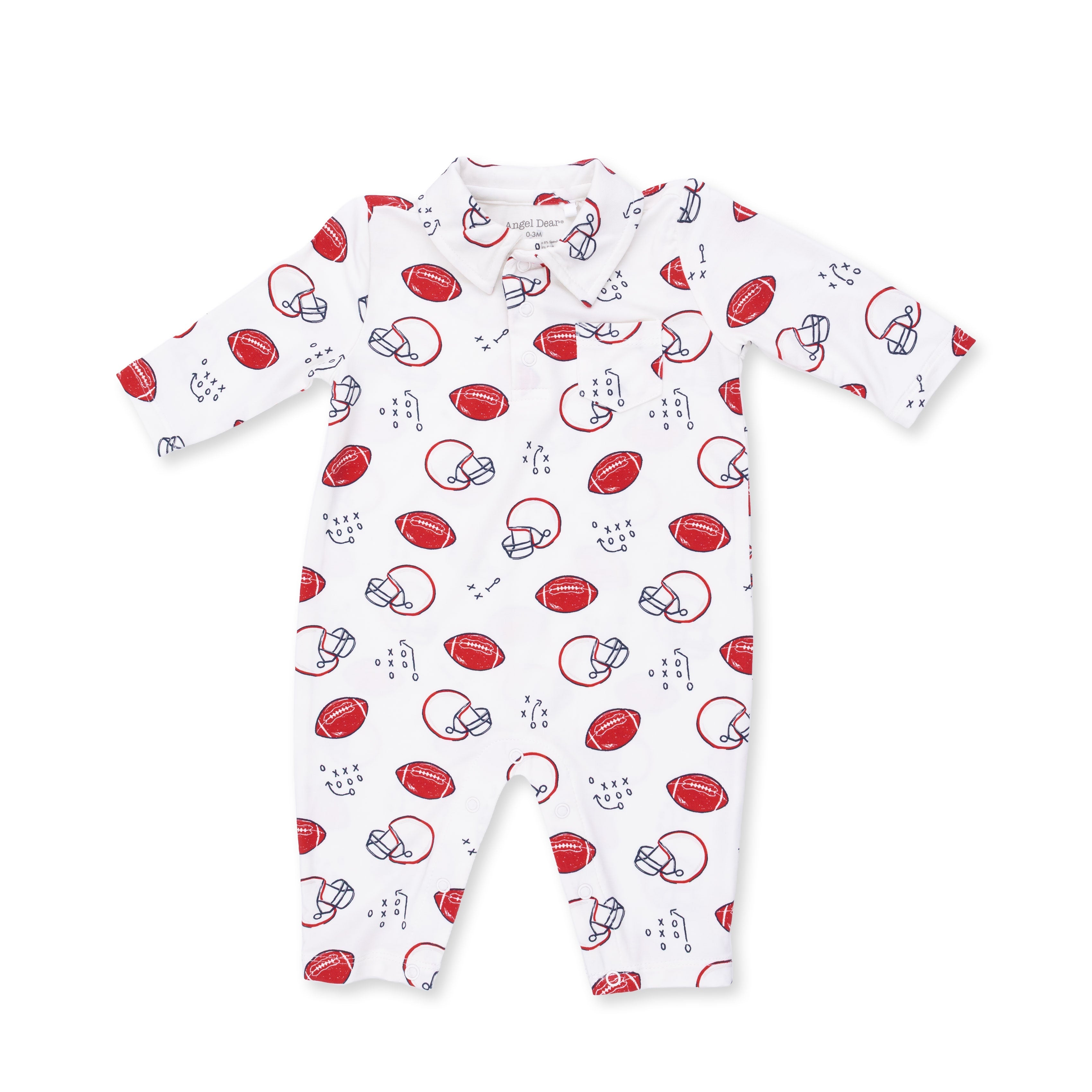 Touchdown Time - Polo Romper