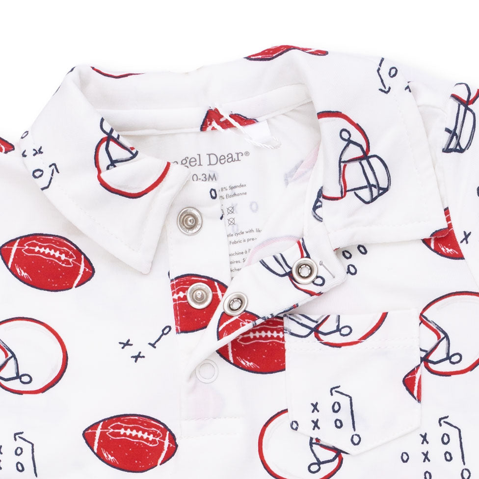 Touchdown Time - Polo Romper