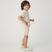 Organic Collar Tee & Shorts Set - Rodeo
