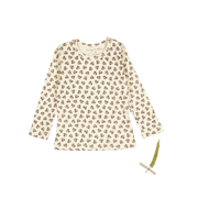 The Printed Long Sleeve Tee -  Neutral Floral