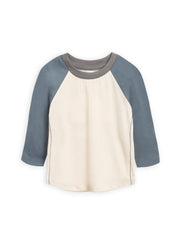 Louie Baseball Tee - Natural/Harbor