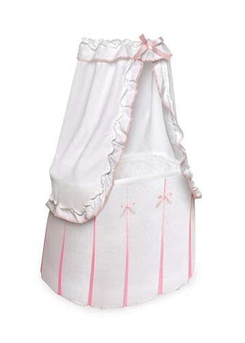 Canopy Bassinet with Rocking Cradle and Storage